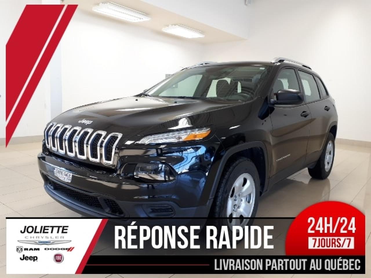 Used 2017 Jeep Cherokee Sport, V6, 4x4, Gr for sale in Joliette, QC
