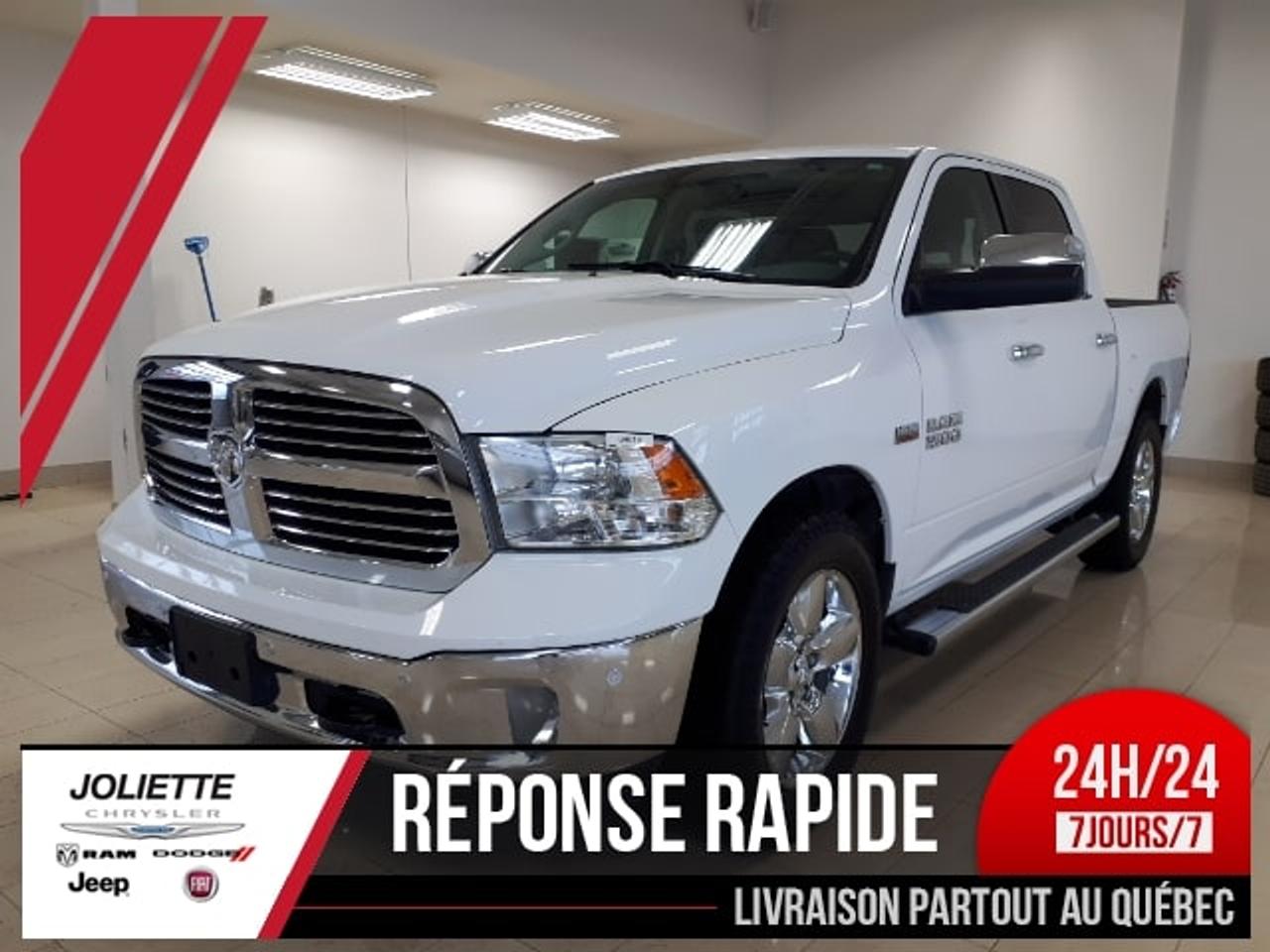 <a href=http://www.joliettedodge.com/occasion/RAM-1500-2016.html>http://www.joliettedodge.com/occasion/RAM-1500-2016.html</a>

RAM 1500 BIG HORN, CREW CAB, AWD, MOTEUR V8 HEMI 5.7L, RATIO DE 3.21, DÉMARREUR À DISTANCE, ÉCRAN TACTILE DE 8.4 POUCES, BLUETOOTH, CAMÉRA DE RECULE. PARK SENS AVANT ET ARRIÈRE, ENSEMBLE DELUXE, ENSEMBLE DE REMORQUAGE, ENSEMBLE DE PROTECTION, AIR CLIMATISÉ, VITRES ÉLECTRIQUES, PORTE ÉLECTRIQUE, RÉGULATEURDE VITESSE, CHAUFFE MOTEURS, FREINS ABS. BALANCE DE GARANTIE DE BASEVALIDE JUSQUAU 15 MAI 2019 OU 60 000 KILOMÈTRES. BALANCE DE GARANTIE GR MOTOPROPULSEUR VALIDESJUSQUAU 15 MAI 2021 OU 100 000 KILOMÈTRES. Véhicule inspecté par un mécanicien professionnel certifié CAA Québec. Le véhicule a été inspecté réparé et certifié . Notre concessionnaire offre le rapport Carproof et le kilométrage est certifié par notre machine ultra-moderne de la concession. Grâce à des ententes exclusives, nous offrons un financement à partir de 0.9% disponible et nous avons des spécialistes de 2ième et 3ième chance au crédit sur place avec plus de 30 ans dexpérience dans le domaine. Pré-approbation de crédit disponible! Nous reprenons les échanges de toutes marques et grâce à notre important réseau, nous offrons le maximum pour votre véhicule déchange! Avec plus de 30 ans en service, Joliette Dodge est encore une entreprise familiale qui sait être à lécoute de ses clients. Cest pourquoi nous avons des avis moyen de 4.5 étoiles sur 5 à travers toute nos plate-forme confondu (Google, Facebook, Reviewsii). Nous sommes à seulement 25 minutes de lest de Montréal et de Terrebonne au coin de lautoroute 158 et 31. Nous offrons un service de livraison de véhicule par remorque fermée à la grandeur de la province. INFO rapide via TEXTO : 450-760-8834 Faite une demande internet ou appelez nous et voyez pourquoi chez Joliette Dodge, Ça vaut le détour! Vous cherchez un 4X4 SUV « Truck » Jeep ou encore même un camion diesel? www.joliettedodge.com cest plus de 300 véhicules disponibles! (Si vous habitez à plus de 50km de la concession, avant de passer, renseignez-vous à un représentant sur la possibilité dobtenir une carte dessence ou Tim Hortons si vous vous déplacez pour venir voir un véhicule). INFO TEXTO, 24H/24, 7Jours/7: 450-760-8834 -- We also speak English! We are at 25 min of Montreal. Were a family owned business for more than 30 years. We have one of the highest ratings of customer satisfaction in Quebec. See it by yourself: Text us 7 days a week at 450-760-8834. Rapid response guaranteed! Joliette Dodge, Its worth the detour!