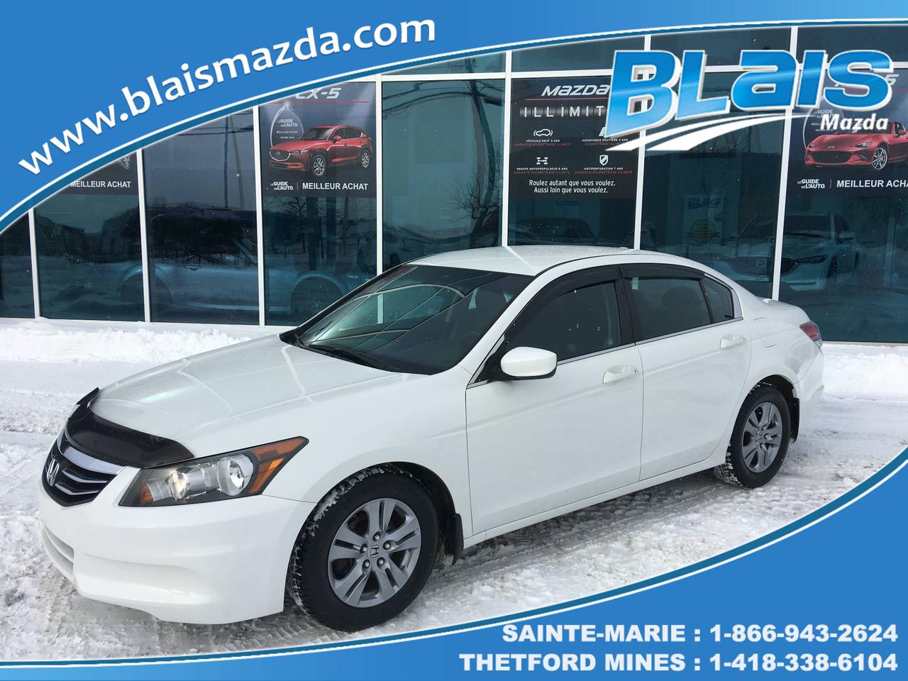 <a href=https://www.blaismazda.com/occasion/Honda-Accord-2012.html>https://www.blaismazda.com/occasion/Honda-Accord-2012.html</a>

Blais Mazda est reconnu pour la qualité et linspection minutieuse de ses véhicules.
Nous offrons un inventaire très varié pour tout les budgets à des taux de financement très avantageux.  
Nous sommes toujours à la recherche de véhicules doccasion, de toutes marques et modèles, passez nous voir pour une évaluation gratuite de votre véhicule.
