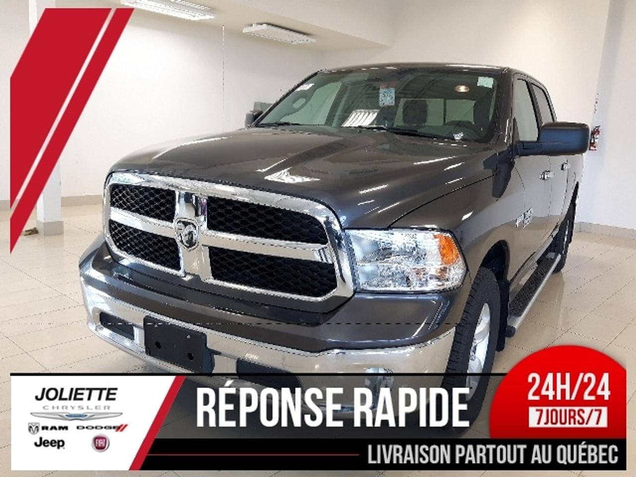 <a href=http://www.joliettedodge.com/occasion/RAM-1500-2017.html>http://www.joliettedodge.com/occasion/RAM-1500-2017.html</a>

CAMÉRA DE RECUL,TÉLÉPHONE MAINS LIBRES « BLUETHOOT», DIFFÉRENTIEL AUTOBLOQUANT, DIFFÉRENTIEL 3.92, PHARES ANTIBROUILLARDS, ATTELAGE DE REMORQUE, COMMANDE DE FREINS REMORQUE, TRANSMISSION 8 VITESSES, ÉCRAN TACTILE 5 POUCES ET BEAUCOUP PLUS! INFO TEXTO: 450-760-8834. Le monde vient de partout pour profiter de nos prix! Grâce à un important réseau bâti en plus de 30 années de service, nous allouons également des montants exceptionnels sur TOUS les échanges, de toutes les marques! Nous reprenons même en échange les bateaux, motos, motoneiges, etc. Tout cela accompagné de notre service exceptionnel comme le démontrent nos centaines davis Google/Facebook/Reviewsii. Joliette Dodge nous sommes une concession familiale qui marche au VOLUME! Cest pourquoi nous offrons dexcellents prix! Cest aussi grâce à un service exceptionnel que nous comptons plus de 30 ans daffaires avec le même président. Notre entreprise familiale sait être à lécoute de ses clients et veut sassurer de garder ses clients satisfaits à long terme. Nous sommes lune des rares concessions recommandées CAA Québec, ce qui signifie un taux de satisfaction de la clientèle de plus de 95% pour le service après-vente! Encore une fois, cest pourquoi plus de 250 avis ont été laissés avec une moyenne de 4.5 étoiles sur 5 à travers Google, Facebook et Reviewsii. Nous sommes à seulement 25 minutes de lest de Montréal et de Terrebonne au coin de la route 158 et autoroute 31. Nous offrons un service de livraison rapide à la grandeur de la province par remorque fermée. De plus, la préapprobation de crédit est disponible. Faites une demande internet ou appelez-nous et voyez pourquoi chez Joliette Dodge, ça vaut le détour! INFO TEXTO: 450-760-8834 PS. Plusieurs promotions Chrysler Dodge Jeep et Ram pour: employés de Bell Canada, Firestone, Cascades et plusieurs autres compagnies appelez-nous pour savoir si vous êtes éligibles à un programme spécial! -- We also speak English! We are at 25 min of Montreal. Were a family owned business for more than 30 years. We have one of the highest ratings of customer satisfaction in Quebec. See it by yourself: Text us 7 days a week at 450-760-8834. Rapid response guaranteed! Joliette Dodge, Its worth the detour