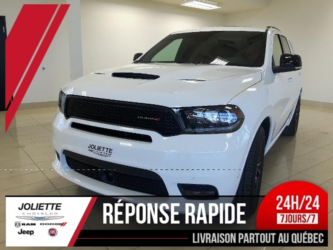 <a href=http://www.joliettedodge.com/occasion/Dodge-Durango-2018.html>http://www.joliettedodge.com/occasion/Dodge-Durango-2018.html</a>

WOW R/T BLACKTOP AWD 2018! NOUVELLE INTÉRIEURE ROUGE AVEC LE NOUVEAU CAPOT ET LA NOUVELLE GILLE! Ens. technologie avec régulateur de vitesse adaptatif, alerte de collision et freinage actif, surveillance des ligne de voie, surveillance des angles morts, Ensemble blacktop avec les la calandre, logos, mirroirs et mags noirs et plus, ens. attelage de remorque avec capot, toit ouvrant, longerons de toi, pneus de performance scorpions. Pour de linformation rapide 7 jours sur 7, appelez ou textez Samantha au: 450-760-8834. Pré-approbation au crédit disponible! Soyez pré-approuvé, 1ère, 2ième, 3ième chance au crédit! Nous reprenons TOUS les échanges, de toutes les marques! Nous reprenons même en échange les bateaux, motos, motoneiges, etc. Nous faisons affaire avec plusieurs acheteurs dans le but de toujours vous offrir le MAXIMUM. Nous sommes une concession familiale en affaire depuis plus de 30 ans qui font tout en leur possible pour offrir un service exceptionnel autant à la vente quau service après-vente. *MOYENNE DAVIS DE 4.5/5*sur plus de 400 avis Google/Facebook/Reviewsii. Nous sommes lune des rares concessions recommandées CAA Québec, ce qui signifie un taux de satisfaction de la clientèle pour le service après-vente de plus de 95%! Nous sommes à seulement 25 minutes de lest de Montréal et de Terrebonne au coin de la route 158 et autoroute 31. Nous offrons un service de livraison de véhicule à la grandeur de la province par remorque fermée. INFO TEXTO: 450-760-8834 PS. Si vous habitez à plus de 50km de la concession, renseignez-vous sur la possibilité dobtenir une carte dessence de 20$ ici sur place si vous vous déplacez pour venir voir un véhicule. -- We also speak English! We are at 25 min of Montreal. Were a family owned business for more than 30 years. We have one of the highest ratings of customer satisfaction in Quebec. See it by yourself: Text us 7 days a week at 450-760-8834. Rapid response guaranteed! Get a gaz card of 20$ on site if you come see a vehicle and come from more than 50km!