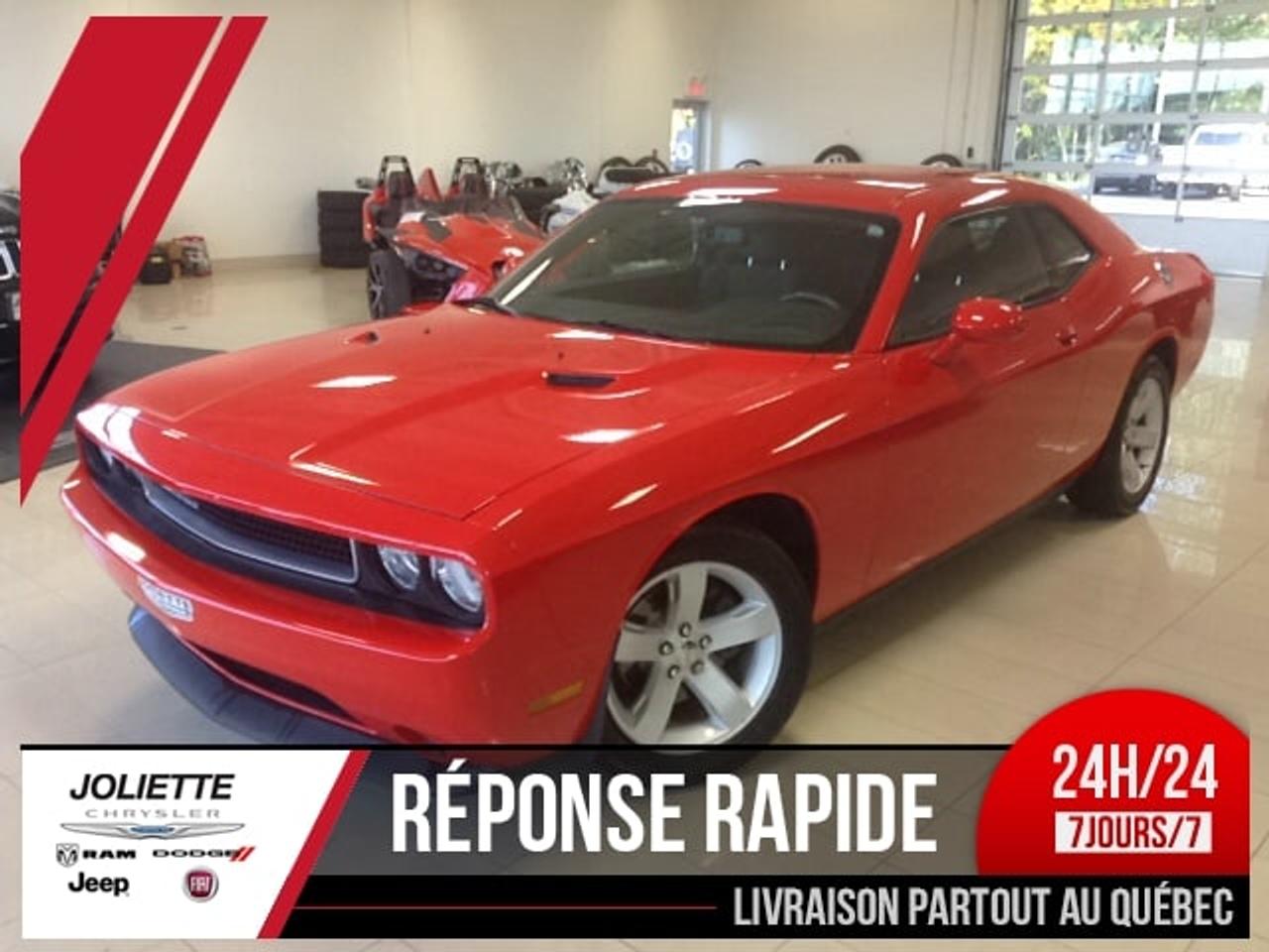 <a href=http://www.joliettedodge.com/occasion/Dodge-Challenger-2014.html>http://www.joliettedodge.com/occasion/Dodge-Challenger-2014.html</a>

AUTOMATIQUE, AIR CLIMATISÉ, GROUPE ÉLECTRIQUE COMPLET ( VITRES,PORTES,MIROIRS ) MOTEUR 3.6L, CONTRÔLE DE STABILITÉ, DÉMARRAGE EN PENTE, CHAUFFE MOTEUR, MAG, RÉGULATEUR DE VITESSE, 6 X HAUTS PARLEURS, ROUES 18 , BLUETOOTH, BALANCE DE GARANTIE MOTO-PROPULSEUR JUSQUAUX 20 MAI 2019 OU 100 000KM. Véhicule inspecté par un mécanicien professionnel certifiéCAA Québec. Notre concessionnaireoffre le rapport dinspection, le Carproof et le kilométrage est certifié par notre machineultra-moderne de la concession. Grâce à des ententes exclusives, nous offrons un financement à partir de 0.9% disponible et nous avons des spécialistes de 2ième et 3ième chance au crédit sur place avec plus de 30 ans dexpérience dans le domaine. Pré-approbation de crédit disponible! Nous reprenons les échanges de toutes marques et grâce à notre important réseau, nous offrons le maximum pour votre véhicule déchange! Avec plus de 30 ans en service, Joliette Dodge est encore une entreprise familiale qui sait être à lécoute de ses clients. Cest pourquoi nous avons des avis moyen de 4.5 étoiles sur 5 à travers toute nos plate-forme confondu (Google, Facebook, Reviewsii). Nous sommes à seulement 25 minutes de lest de Montréal et de Terrebonne au coin de lautoroute 158 et 31. Nous offrons un service de livraison de véhicule par remorque fermée à la grandeur de la province. INFO rapide via TEXTO : 450-760-8834 Faite une demande internet ou appelez nous et voyez pourquoi chez Joliette Dodge, Ça vaut le détour! Vous cherchez un 4X4 SUV « Truck » Jeep ou encore même un camion diesel? www.joliettedodge.com cest plus de 300 véhicules disponibles! (Si vous habitez à plus de 50km de la concession, avant de passer, renseignez-vous à un représentant sur la possibilité dobtenir une carte dessence ou Tim Hortons si vous vous déplacez pour venir voir un véhicule). INFO TEXTO, 24H/24, 7Jours/7: 450-760-8834 -- We also speak English! We are at 25 min of Montreal. Were a family owned business for more than 30 years. We have one of the highest ratings of customer satisfaction in Quebec. See it by yourself: Text us 7 days a week at 450-760-8834. Rapid response guaranteed! Joliette Dodge, Its worth the detour!