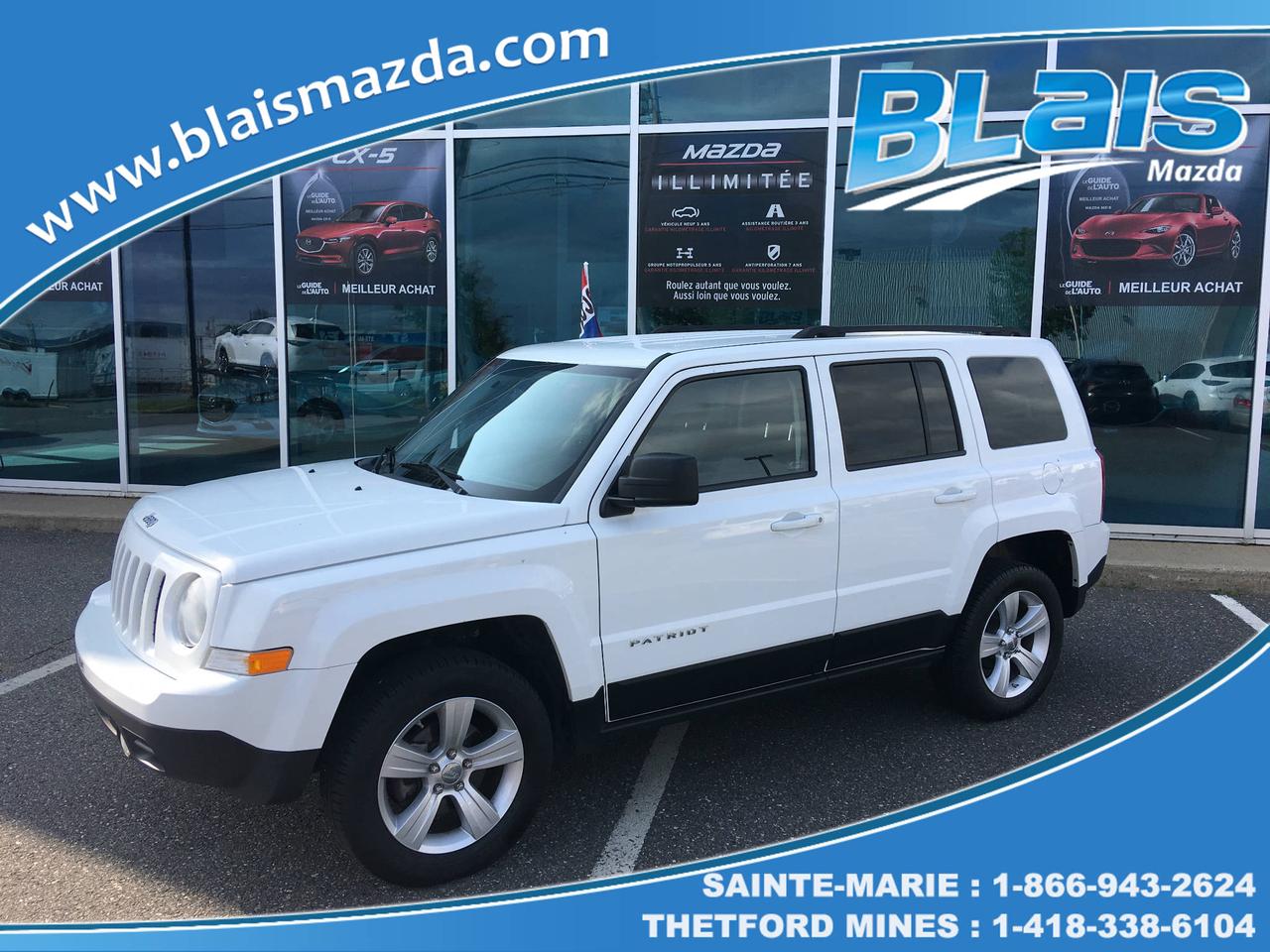 <a href=https://www.blaismazda.com/occasion/Jeep-Patriot-2012.html>https://www.blaismazda.com/occasion/Jeep-Patriot-2012.html</a>

Blais Mazda est reconnu pour la qualité et linspection minutieuse de ses véhicules.
Nous offrons un inventaire très varié pour tout les budgets à des taux de financement très avantageux.  
Nous sommes toujours à la recherche de véhicules doccasion, de toutes marques et modèles, passez nous voir pour une évaluation gratuite de votre véhicule.