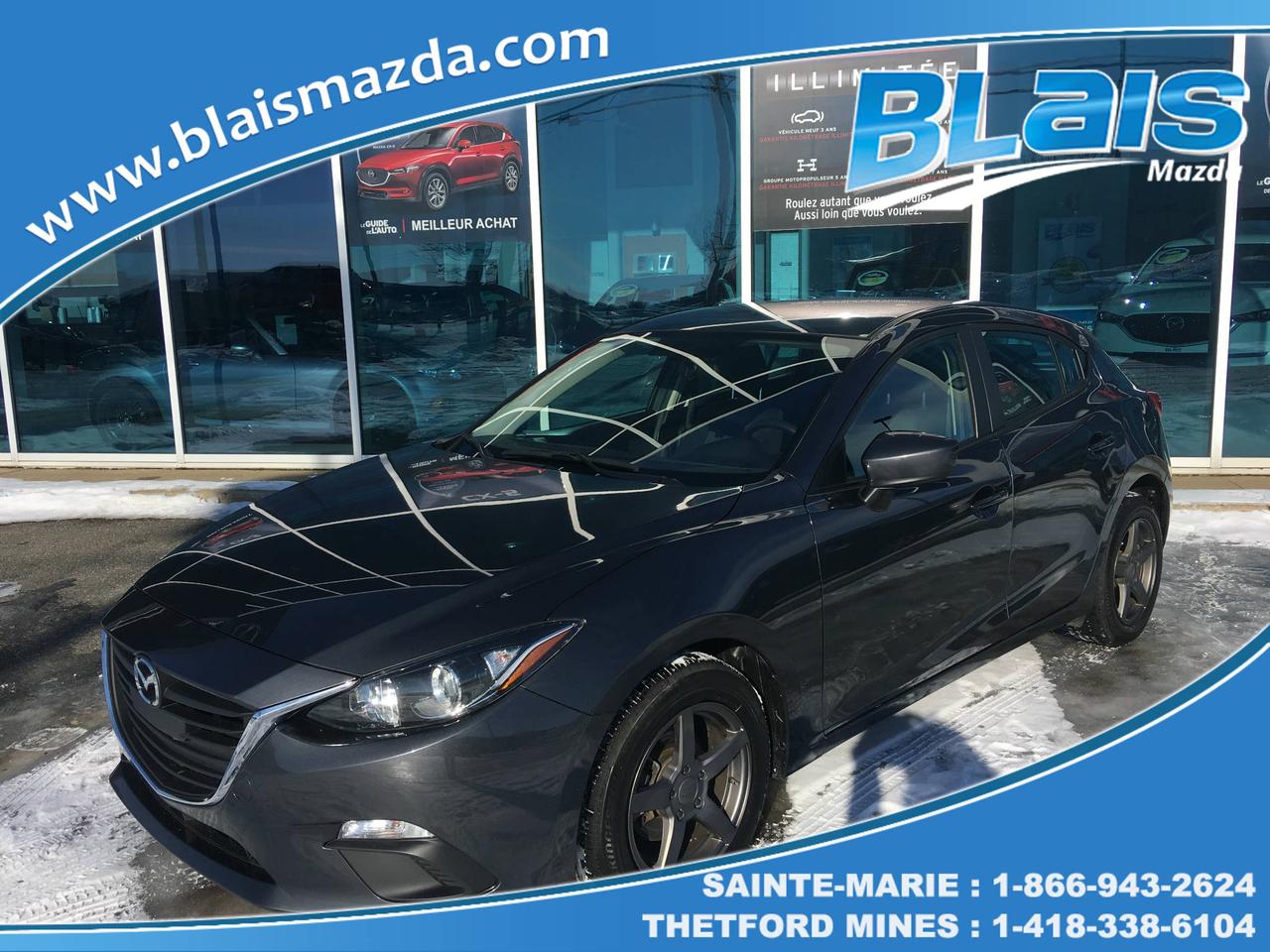 <a href=https://www.blaismazda.com/occasion/Mazda-3-2015.html>https://www.blaismazda.com/occasion/Mazda-3-2015.html</a>

Blais Mazda est reconnu pour la qualité et linspection minutieuse de ses véhicules.
Nous offrons un inventaire très varié pour tout les budgets à des taux de financement très avantageux.  
Nous sommes toujours à la recherche de véhicules doccasion, de toutes marques et modèles, passez nous voir pour une évaluation gratuite de votre véhicule.