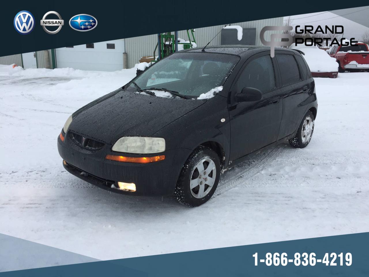 Used 2006 Pontiac Wave 5 portes de base manuelle for sale in Rivière-Du-Loup, QC