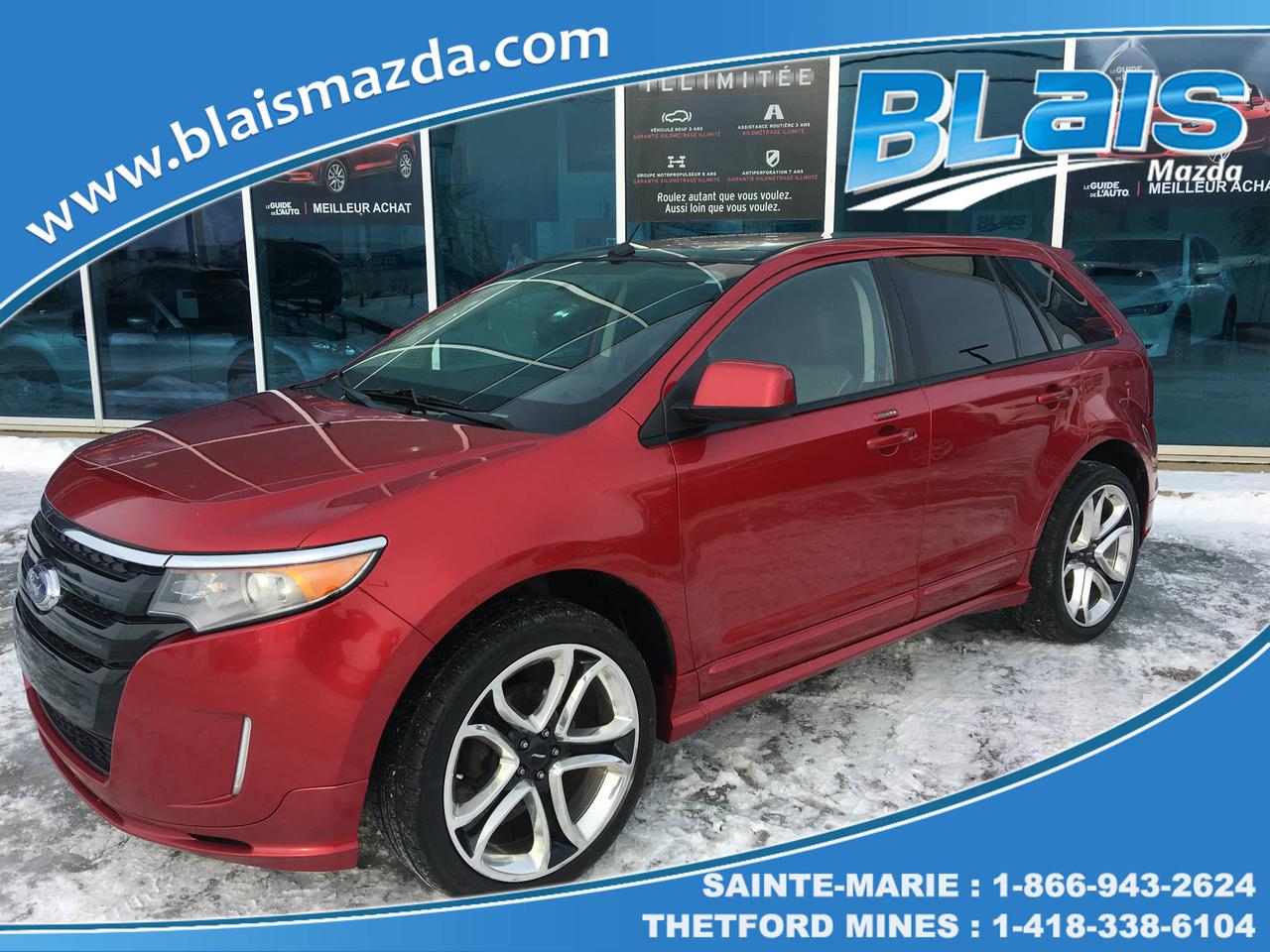 <a href=https://www.blaismazda.com/occasion/Ford-Edge-2011.html>https://www.blaismazda.com/occasion/Ford-Edge-2011.html</a>

Blais Mazda est reconnu pour la qualité et linspection minutieuse de ses véhicules.
Nous offrons un inventaire très varié pour tout les budgets à des taux de financement très avantageux.  
Nous sommes toujours à la recherche de véhicules doccasion, de toutes marques et modèles, passez nous voir pour une évaluation gratuite de votre véhicule.