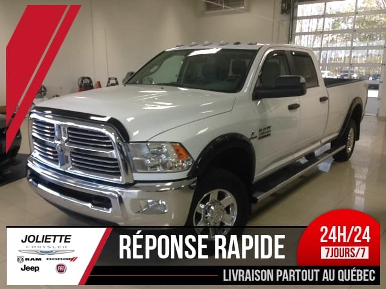 <a href=http://www.joliettedodge.com/occasion/RAM-2500-2013.html>http://www.joliettedodge.com/occasion/RAM-2500-2013.html</a>

PLAN OR 5/160 000KM, DIESEL, 4X4, AIR CLIMATISÉ, GROUPE ÉLECTRIQUE (VITRES, MIROIRS, PORTES) RÉGULATEUR DE VITESSE, PHARES AUTOMATIQUES, CONTRÔLE DE STABILITÉ,6 HAUTS-PARLEURS, ATTACHE-REMORQUE, BOÎTE DE 8 PIEDS, CHAUFFE-MOTEUR, GROUPE PROTECTION,GROUPE LUXUEUX, GROUPE SLT PLUS DÉCOR, ANTI-SPIN, ÉCRAN 5.0, OUVRE PORTE-GARAGE, RATIO 3.42, MOTEUR DIESEL 6.7L, AJUSTEMENT DE SUPPORT LOMBAIRE ÉLECTRIQUE, PHARE ANTI-BROUILLARD, BLUETOOTH, PRISE USB (AUX), MAGS, FREINS ÉLECTRIQUES, CAMÉRA DE RECUL. GARANTIE PROLONGÉE PLAN OR COMPLÈTE JUSQUAU 30 AOÛT 2018 OU 160 000 KM GARANTIE MOTEUR JUSQUAU 30 AOÛT 2018 OU 160 000 KM Véhicule inspecté par un mécanicien professionnel certifiéCAA Québec. Notre concessionnaireoffre le rapport dinspection, le Carproof et le kilométrage est certifié par notre machineultra-moderne de la concession. Grâce à des ententes exclusives, nous offrons un financement à partir de 0.9% disponible et nous avons des spécialistes de 2ième et 3ième chance au crédit sur place avec plus de 30 ans dexpérience dans le domaine. Pré-approbation de crédit disponible! Nous reprenons les échanges de toutes marques et grâce à notre important réseau, nous offrons le maximum pour votre véhicule déchange! Avec plus de 30 ans en service, Joliette Dodge est encore une entreprise familiale qui sait être à lécoute de ses clients. Cest pourquoi nous avons des avis moyen de 4.5 étoiles sur 5 à travers toute nos plate-forme confondu (Google, Facebook, Reviewsii). Nous sommes à seulement 25 minutes de lest de Montréal et de Terrebonne au coin de lautoroute 158 et 31. Nous offrons un service de livraison de véhicule par remorque fermée à la grandeur de la province. INFO rapide via TEXTO : 450-760-8834 Faite une demande internet ou appelez nous et voyez pourquoi chez Joliette Dodge, Ça vaut le détour! Vous cherchez un 4X4 SUV « Truck » Jeep ou encore même un camion diesel? www.joliettedodge.com cest plus de 300 véhicules disponibles! (Si vous habitez à plus de 50km de la concession, avant de passer, renseignez-vous à un représentant sur la possibilité dobtenir une carte dessence ou Tim Hortons si vous vous déplacez pour venir voir un véhicule). INFO TEXTO, 24H/24, 7Jours/7: 450-760-8834 -- We also speak English! We are at 25 min of Montreal. Were a family owned business for more than 30 years. We have one of the highest ratings of customer satisfaction in Quebec. See it by yourself: Text us 7 days a week at 450-760-8834. Rapid response guaranteed! Joliette Dodge, Its worth the detour!