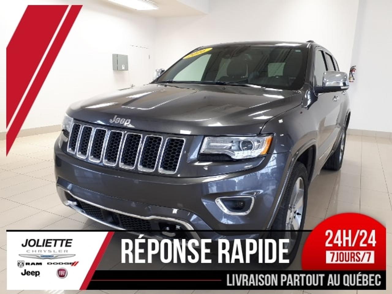 <a href=http://www.joliettedodge.com/occasion/Jeep-Grand_Cherokee-2016.html>http://www.joliettedodge.com/occasion/Jeep-Grand_Cherokee-2016.html</a>

GRAND CHEROKEE, MOTEUR ECODIÉSEL 3.0L, INTÉRIEUR EN CUIR, TOIT PANORAMIQUE, GPS, CAMÉRA DE RECULE, BLUETOOTH, ÉCRAN TACTILE DE 8.4 POUCES, DÉMARREUR À DISTANCE, ENTRÉ ET DÉMARRAGE SANS CLEFS, RATIO 3.45, ENSEMBLE REMORQUAGE, AIR CLIMATISÉ 2 ZONES, SIÈGE AVANT ET ARRIÈRE CHAUFFANT, SIÈGE AVANT ÉLECTRIQUE ET VENTILÉ, PHARES AUTOMATIQUE, POWER LIFT GATE, RÉGULATEUR DE VITESSE, SYSTÈMES DE SON HAUTE PERFORMANCE, CHAUFFE MOTEUR, GROUPE ÉLECTRIQUE. BALANCE DE GARANTIE DE BASEVALIDE JUSQUAU 31 MARS 2019 OU 60 000 KILOMÈTRES. BALANCE DE GARANTIE GR MOTOPROPULSEUR VALIDESJUSQUAU 31 MARS 2021 OU 100 000 KILOMÈTRES. Véhicule inspecté par un mécanicien professionnel certifiéCAA Québec. Le véhicule a été inspecté réparé et certifié . Notre concessionnaire offre le rapportCarproof et le kilométrage est certifié par notre machine ultra-moderne de laconcession. Grâce à des ententes exclusives, nous offrons un financementà partir de 0.9% disponible et nous avons des spécialistes de 2ième et 3ièmechance au crédit sur place avec plus de 30 ans dexpérience dans le domaine.Pré-approbation de crédit disponible! Nous reprenons les échanges de toutesmarques et grâce à notre important réseau, nous offrons le maximum pour votrevéhicule déchange! Avec plus de 30 ans en service, Joliette Dodge est encoreune entreprise familiale qui sait être à lécoute de ses clients. Cestpourquoi nous avons des avis moyen de 4.5 étoiles sur 5 à travers toute nosplate-forme confondu (Google, Facebook, Reviewsii). Nous sommes à seulement 25minutes de lest de Montréal et de Terrebonne au coin de lautoroute 158 et 31.Nous offrons un service de livraison de véhicule par remorque fermée à lagrandeur de la province. INFO rapide via TEXTO : 450-760-8834 Faite une demande internet ou appelez nous et voyez pourquoichez Joliette Dodge, Ça vaut le détour! Vous cherchez un 4X4 SUV « Truck » Jeepou encore même un camion diesel? www.joliettedodge.com cest plus de 300 véhicules disponibles! (Si vous habitez à plus de 50km de laconcession, avant de passer, renseignez-vous à un représentant sur lapossibilité dobtenir une carte dessence ou Tim Hortons si vous vous déplacezpour venir voir un véhicule). INFO TEXTO,24H/24, 7Jours/7: 450-760-8834 -- We alsospeak English! We are at 25 min of Montreal. Were a family owned business formore than 30 years. We have one of the highest ratings of customer satisfactionin Quebec. See it by yourself: Text us 7 days a week at 450-760-8834. Rapid response guaranteed! Joliette Dodge, Its worth the detour!