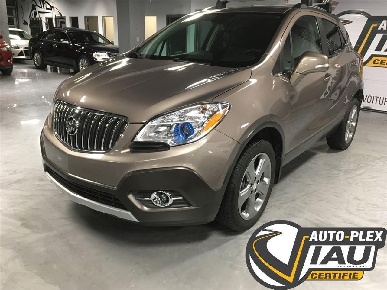<a href=https://www.autoaubaine.com/Buick-Encore-c6962428.html>https://www.autoaubaine.com/Buick-Encore-c6962428.html</a>

SIÈGE EN CUIR AWD CAMÉRA DE RECUL PRISE AUX RÉGULATEUR DE VITESSE MAGS BLUETOOTH COMMANDE AUDIO AU VOLANT MOTEUR 4 CYL. ÉCONOMIQUE BLUETOOTH AUDIO SANS FIL PHARE ANTIBROUILLARD SIÈGE ÉLECTRIQUE            CE VÉHICULE NÀ JAMAIS ÉTÉ ACCIDENTÉ.    Nous avons effectué un reconditionnement complet incluant shampooing intérieur et moteur cire et polissage 3 étapes complet.        Nous avons effectué une inspection mécanique complète et les réparations nécessaires au fonctionnement sécuritaire du véhicule. CE VÉHICULE EST CERTIFIÉ . PARTEZ EN CONFIANCE!         Une garantie mécanique complète de 4 ANS / 60 000KM incluant les groupes électrique et accessoires peut vous être offerte à lachat à coût très réduit! INFORMEZ-VOUS!        FINANCEMENT : Nous offrons le financement sur ce véhicule, 1-2-3e chances aux crédit. Taux dintérêt à partir de 3.99%. Termes jusquà 90 mois disponible. FAITES-VOTRE DEMANDE DE FINANCEMENT EN LIGNE !! GRATUIT ET RÉPONSE RAPIDE!         OBTENEZ NOS RABAIS FOURNISSEUR SUR TOUT PIÈCES-SERVICE APRÈS-VENTE! ÉCONOMISEZ JUSQUÀ 50% SUR VOS PROCHAINS CHANGEMENTS DHUILE, ENTRETIENS ET ACCESSOIRES!         AUTOPLEX VIAU CERTIFIÉ est une entreprise familiale en affaire depuis 1955. Notre personnel dexpérience à comme mission de vous satisfaire à tout les niveaux de votre transactions. Notre but est de simplifier votre processus dachat au maximum! FAITES-NOUS CONFIANCE!!