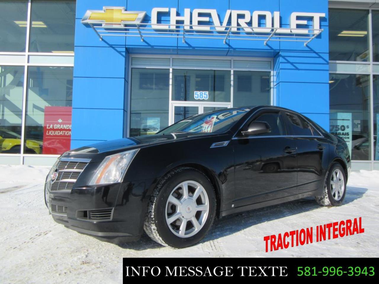Used 2008 Cadillac CTS Awd, Traction for sale in Ste-Marie, QC