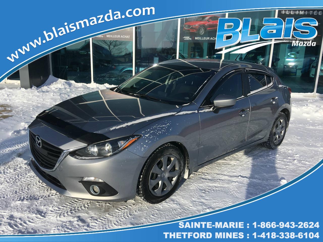 <a href=https://www.blaismazda.com/occasion/Mazda-3-2015.html>https://www.blaismazda.com/occasion/Mazda-3-2015.html</a>

Blais Mazda est reconnu pour la qualité et linspection minutieuse de ses véhicules.
Nous offrons un inventaire très varié pour tout les budgets à des taux de financement très avantageux.  
Nous sommes toujours à la recherche de véhicules doccasion, de toutes marques et modèles, passez nous voir pour une évaluation gratuite de votre véhicule.