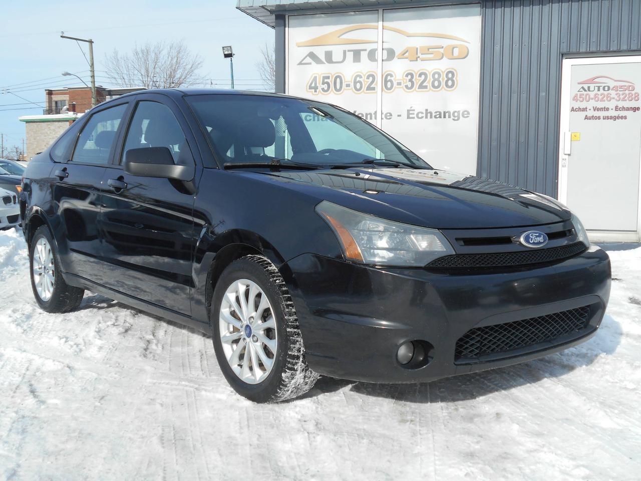 <a href=https://www.auto450.com/occasion/Ford-Focus-2011.html>https://www.auto450.com/occasion/Ford-Focus-2011.html</a>

***FORD FOCUS SES 2011 TOUT ÉQUIPÉ*** 
FINANCEMENT BANCAIRE ET MAISON 100% APPROUVÉ*** OUVERT 7 JOURS/5 SOIRS SEMAINE*** ***450-876-0948***
___________________________________

FORD FOCUS SES 2011 TRANSMISSION MANUELLE 4 CYLINDRES DE 2.0 LITRES, 4 PORTES, 5 PASSAGERS, SPACIEUSE ET TRÈS FIABLE!!! ***AIR CLIMATISÉ, SIÈGES CHAUFFANTS, VITRES,PORTES ET MIROIRS ÉLECTRIQUES,RADIO CD MP3, DÉVERROUILLAGE À DISTANCE. ***BLUETOOTH, RÉGULATEUR DE VITESSE***
TRÈS PROPRE, À VOIR !!!! 


__________________________________

***FINANCEMENT BANCAIRE ET MAISON 100% APPROUVÉ ET GARANTIE PROLONGÉE DISPONIBLE***


___________________________________

AUTO 450*** 950 boulevard ste-foy à longueuil,québec, J4K 1V9 ***450-626-3288 ***facebook (auto 450)***par courriel au : info@auto450.com***financement: 1ere, 2e et 3e chance au crédit et garantie disponible***plusieurs autres véhicules de disponible***ouvert 7 jours sur 7***lundi au vendredi de 9h à 21h et samedi et dimanche de 10h à 16h** **Bien que nous nous efforcions autant que possible dassurer lexactitude de ces données, nous ne sommes pas responsables de toute erreur ou omission contenue dans cette page.**

Garantie


***FINANCEMENT BANCAIRE ET MAISON 100% APPROUVÉ ET GARANTIE PROLONGÉE DISPONIBLE***

MOT CLEFS; HONDA TOYOTA BMW AUDI VOLKSWAGEN TURBO MERCEDES NISSAN GM PICKUP RAM 1500 F150 JEEP FORD DODGE CHRYSLER PRET RABAIS CRÉDIT ÉCHANGE EXPORT EXPORTATION BAS KILOMÉTRAGE 1 SEUL PROPRIO CARPROOF JAMAIS ACCIDENTÉ SPORT TURBO PERFORMANCE 4X4 LIQUIDATION CERTIFIÉ TAXI UBER AUTO450 ZONE LONGUEUIL ST-HBERT BROSSARD MONTREAL BOUCHERVILLE INSPECTION BAS PRIX

Garantie


***FINANCEMENT BANCAIRE ET MAISON 100% APPROUVÉ ET GARANTIE PROLONGÉE DISPONIBLE***