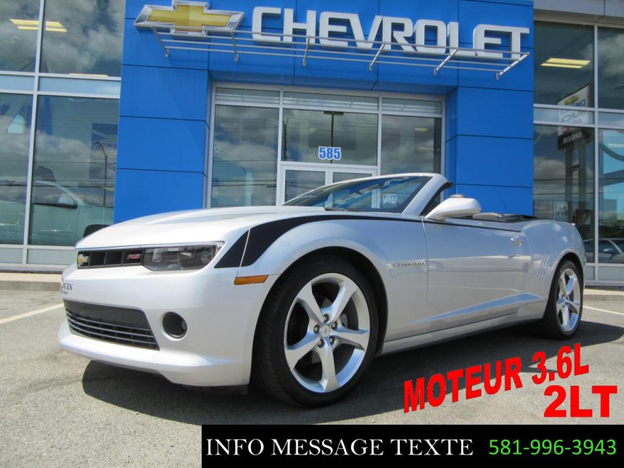 Used 2015 Chevrolet Camaro Convertible Lt2 for sale in Ste-Marie, QC