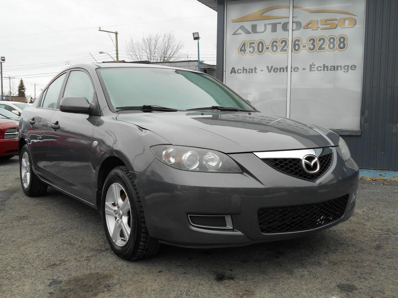 <a href=https://www.auto450.com/occasion/Mazda-3-2007.html>https://www.auto450.com/occasion/Mazda-3-2007.html</a>

MAZDA3 GX 2007  *** MAGS, AIR CLIMATISÉ ***

FINANCEMENT BANCAIRE ET MAISON 100% APPROUVÉ*** OUVERT 7 JOURS/5 SOIRS SEMAINE*** ***450-626-3288***
******************************************************************

***MAZDA 3 GX 2007***
SEULEMENT 163 000 KM
TRANSMISSION MANUELLE 
MOTEUR 2.3 LITRES, 4 CYLINDRES
MAGS 
AIR CLIMATISÉ
VITRES ÉLECTRIQUES
MIROIRS ÉLECTRIQUES
PORTES ÉLECTRIQUES
COMMANDE AUDIO AU VOLANT
GROUPE ÉLECTRIQUE 
TOUT ÉQUIPÉ
***ECONOMIQUE, FIABLE ET PROPRE***

*** MEMBRE AMVOQ *** 


******************************************************************
***FINANCEMENT BANCAIRE ET MAISON 100% APPROUVÉ ET GARANTIE PROLONGÉE DISPONIBLE***
******************************************************************


AUTO 450*** 950 boulevard ste-foy à longueuil,québec, J4K 1V9 ***450-626-3288 ***facebook (auto 450)***par courriel au : info@auto450.com***financement: 1ere, 2e et 3e chance au crédit et garantie disponible***plusieurs autres véhicules de disponible***ouvert 7 jours sur 7***lundi au vendredi de 9h à 20h et samedi et dimanche de 10h à 16h** *Bien que nous nous efforcions autant que possible dassurer lexactitude de ces données, nous ne sommes pas responsables de toute erreur ou omission contenue dans cette page.**
HONDA TOYOTA BMW AUDI VOLKSWAGEN TURBO MERCEDES NISSAN GM PICKUP RAM 1500
F150 JEEP FORD DODGE CHRYSLER PRET RABAIS CRÉDIT ÉCHANGE UBER



MOT CLEFS; HONDA TOYOTA BMW AUDI VOLKSWAGEN TURBO MERCEDES NISSAN GM PICKUP RAM 1500 F150 JEEP FORD DODGE CHRYSLER PRET RABAIS CRÉDIT ÉCHANGE EXPORT EXPORTATION BAS KILOMÉTRAGE 1 SEUL PROPRIO CARPROOF JAMAIS ACCIDENTÉ SPORT TURBO PERFORMANCE 4X4 LIQUIDATION CERTIFIÉ TAXI UBER AUTO450 ZONE LONGUEUIL ST-HBERT BROSSARD MONTREAL BOUCHERVILLE INSPECTION BAS PRIX