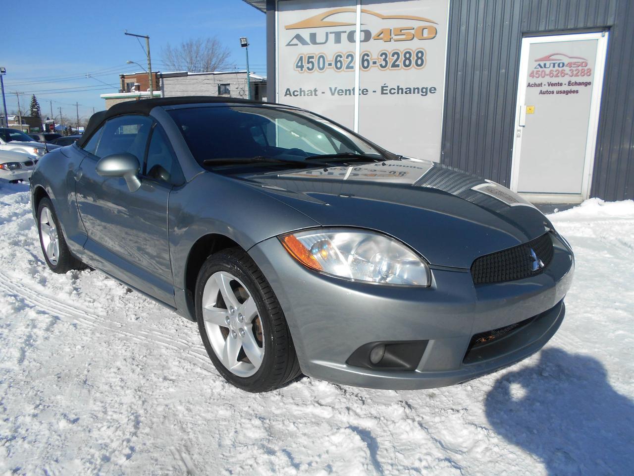 <a href=https://www.auto450.com/occasion/Mitsubishi-Eclipse-2009.html>https://www.auto450.com/occasion/Mitsubishi-Eclipse-2009.html</a>

MITSUBISHI ECLIPSE SPYDER GS ***2009*** ***MAGS 18POUCES***

FINANCEMENT BANCAIRE ET MAISON 100% APPROUVÉ*** 7 JOURS/5 SOIRS SEMAINE*** ***450-626-3288***

*************************************************

MITSUBISHI ECLIPSE SPYDER GS ***2009*** TRANSMISSION AUTOMATIQUE MOTEUR 4 CYLINDRES DE 2.4 LITRES, COUPÉ 2 PORTES, 4 PASSAGERS, ***JANTES EN ALUMINIUM DE 17POUCES YOKOHAMA*** **RADIO CD/MP3 SONY** VITRES, PORTES ET MIROIRS ÉLECTRIQUES!!! AIR CLIMATISÉ, RÉGULATEUR DE VITESSE!!! SPORTIVE ET TRÈS FIABLE!!!
FAITE VITE!!!!


******************************************************

***FINANCEMENT BANCAIRE ET MAISON 100% APPROUVÉ ET GARANTIE PROLONGÉE DISPONIBLE***


*******************************************************
AUTO 450*** 950 boulevard ste-foy à longueuil,québec, J4K 1V9 ***450-626-3288 ***facebook (auto 450)***par courriel au : info@auto450.com***financement: 1ere, 2e et 3e chance au crédit et garantie disponible***plusieurs autres véhicules de disponible***ouvert 7 jours sur 7***lundi au vendredi de 9h à 21h et samedi et dimanche de 10h à 16h** **Bien que nous nous efforcions autant que possible dassurer lexactitude de ces données, nous ne sommes pas responsables de toute erreur ou omission contenue dans cette page.**

MOT CLEFS; HONDA TOYOTA BMW AUDI VOLKSWAGEN TURBO MERCEDES NISSAN GM PICKUP RAM 1500 F150 JEEP FORD DODGE CHRYSLER PRET RABAIS CRÉDIT ÉCHANGE EXPORT EXPORTATION BAS KILOMÉTRAGE 1 SEUL PROPRIO CARPROOF JAMAIS ACCIDENTÉ SPORT TURBO PERFORMANCE 4X4 LIQUIDATION CERTIFIÉ  TAXI UBER AUTO450 ZONE LONGUEUIL ST-HBERT BROSSARD MONTREAL BOUCHERVILLE INSPECTION BAS PRIX