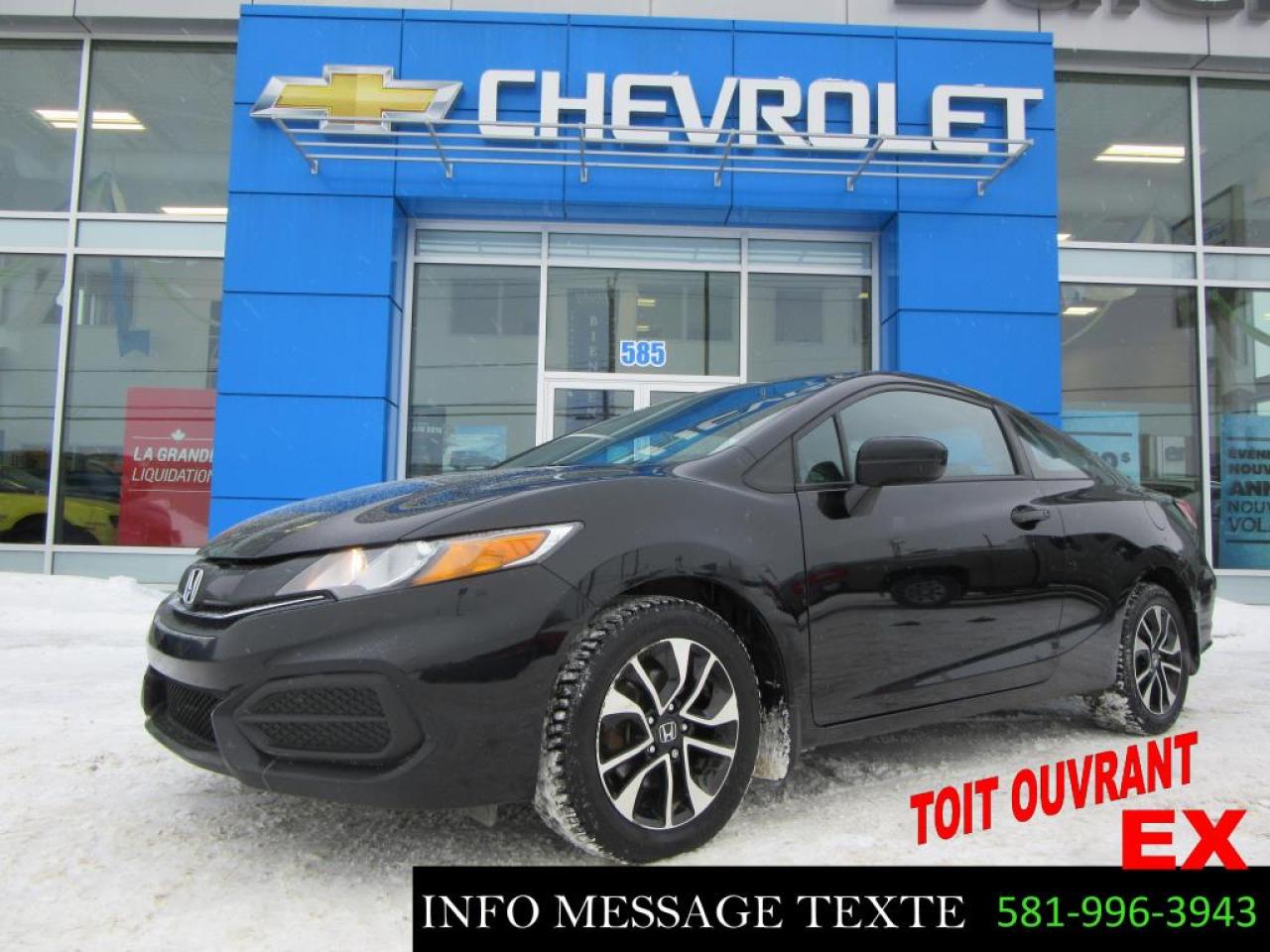 Used 2015 Honda Civic Ex, T.ouvrant for sale in Ste-Marie, QC