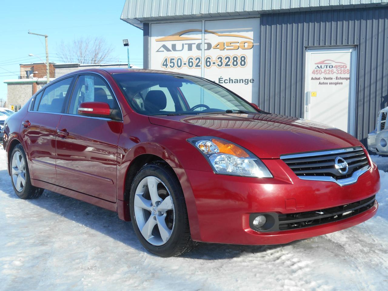 <a href=https://www.auto450.com/occasion/Nissan-Altima-2009.html>https://www.auto450.com/occasion/Nissan-Altima-2009.html</a>

NISSAN ALTIMA 3.5 SE ***2009***

***V6/TOIT OUVRANT*** FINANCEMENT BANCAIRE ET MAISON 100% APPROUVÉ*** 7 JOURS/5 SOIRS SEMAINE*** 450-876-0948

NISSAN ALTIMA 3.5 SE  ***2009*** TRANSMISSION AUTOMATIQUE, MOTEUR 6 CYLINDRES DE 3.5 LITRES, 4 PORTES, 5 PASSAGERS, LUXUEUSE ET TRÈS FIABLE!!! AIR CLIMATISÉ, VITRES, MIROIRS ET PORTES ÉLECTRIQUES, AUDIO CD/MP3, RÉGULATEUR DE VITESSE, VITRES TEINTÉES ET DÉVERROUILLAGE À DISTANCE!!! JANTES EN ALUMINIUM DE 17 POUCES, TOIT OUVRANT*** ***BLUETOOTH*** SIÈGES CHAUFFANTS!!!

***FINANCEMENT BANCAIRE ET MAISON 100% APPROUVÉ ET GARANTIE PROLONGÉE DISPONIBLE***

AUTO 450*** 950 boulevard ste-foy à longueuil,québec, J4K 1V9 ***450-626-3288 ***facebook (auto 450)***par courriel au : info@auto450.com***financement: 1ere, 2e et 3e chance au crédit et garantie disponible***plusieurs autres véhicules de disponible***ouvert 7 jours sur 7***lundi au vendredi de 10h à 20h et samedi et dimanche de 10h à 16h** **Bien que nous nous efforcions autant que possible dassurer lexactitude de ces données, nous ne sommes pas responsables de toute erreur ou omission contenue dans cette page.**

MOT CLEFS; HONDA TOYOTA BMW AUDI VOLKSWAGEN TURBO MERCEDES NISSAN GM PICKUP RAM 1500 F150 JEEP FORD DODGE CHRYSLER PRET RABAIS CRÉDIT ÉCHANGE EXPORT EXPORTATION BAS KILOMÉTRAGE 1 SEUL PROPRIO CARPROOF JAMAIS ACCIDENTÉ SPORT TURBO PERFORMANCE 4X4 LIQUIDATION CERTIFIÉ  TAXI UBER AUTO450 ZONE LONGUEUIL ST-HBERT BROSSARD MONTREAL BOUCHERVILLE INSPECTION BAS PRIX