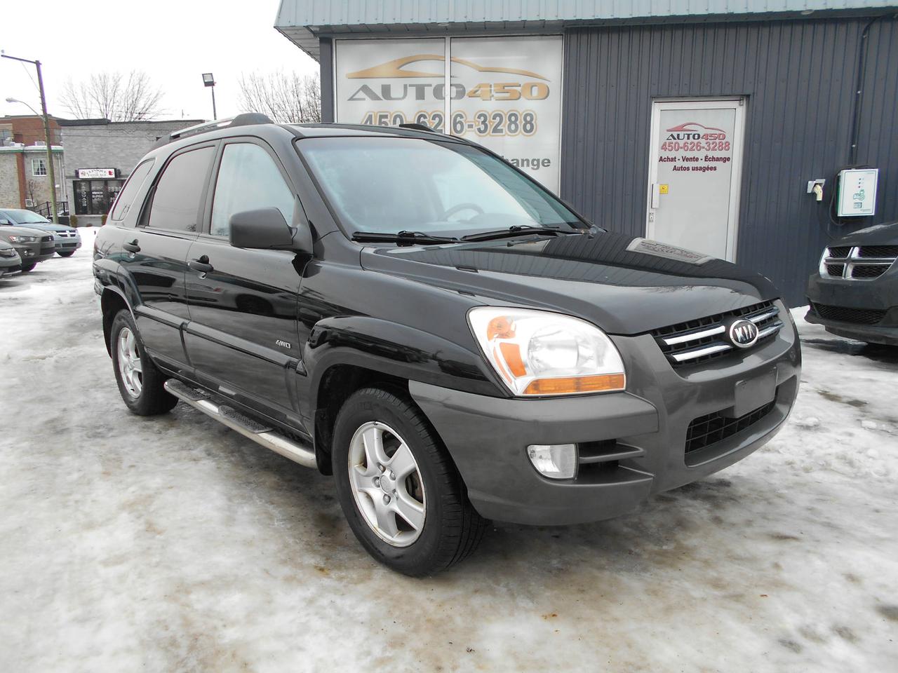 <a href=https://www.auto450.com/occasion/Kia-Sportage-2006.html>https://www.auto450.com/occasion/Kia-Sportage-2006.html</a>

***VÉHICULE 4X4***
FINANCEMENT BANCAIRE ET MAISON 100% APPROUVÉ*** 7 JOURS/5 SOIRS SEMAINE*** 450-626-3288

KIA SPORTAGE LX **2006**, TRANSMISSION AUTOMATIQUE, MOTEUR 6 CYLINDRES DE 2.7 LITRES, 4 PORTES, AIR CLIMATISÉ, VITRES, MIROIRS ET PORTES ÉLECTRIQUES, RADIO DVD, CRUISE CONTROL JANTES EN ALUMINIUM *** BANCS CHAUFFANTS *** TOIT OUVRANT !! *** ATTACHE-REMORQUE *** VÉHICULE TOUT ÉQUIPÉ!!!

***FINANCEMENT BANCAIRE ET MAISON 100% APPROUVÉ ET GARANTIE PROLONGÉE DISPONIBLE***

AUTO 450*** 950 boulevard ste-foy à longueuil,québec, J4K 1V9 ***450-626-3288 ***facebook (auto 450)***par courriel au : info@auto450.com***financement: 1ere, 2e et 3e chance au crédit et garantie disponible***plusieurs autres véhicules de disponible***ouvert 7 jours sur 7***lundi au vendredi de 10h à 20h et samedi et dimanche de 10h à 16h** **Bien que nous nous efforcions autant que possible dassurer lexactitude de ces données, nous ne sommes pas responsables de toute erreur ou omission contenue dans cette page.**




MOT CLEFS; HONDA TOYOTA BMW AUDI VOLKSWAGEN TURBO MERCEDES NISSAN GM PICKUP RAM 1500 F150 JEEP FORD DODGE CHRYSLER PRET RABAIS CRÉDIT ÉCHANGE EXPORT EXPORTATION BAS KILOMÉTRAGE 1 SEUL PROPRIO CARPROOF JAMAIS ACCIDENTÉ SPORT TURBO PERFORMANCE 4X4 LIQUIDATION CERTIFIÉ TAXI UBER AUTO450 ZONE LONGUEUIL ST-HUBERT BROSSARD MONTREAL BOUCHERVILLE INSPECTION BAS PRIX