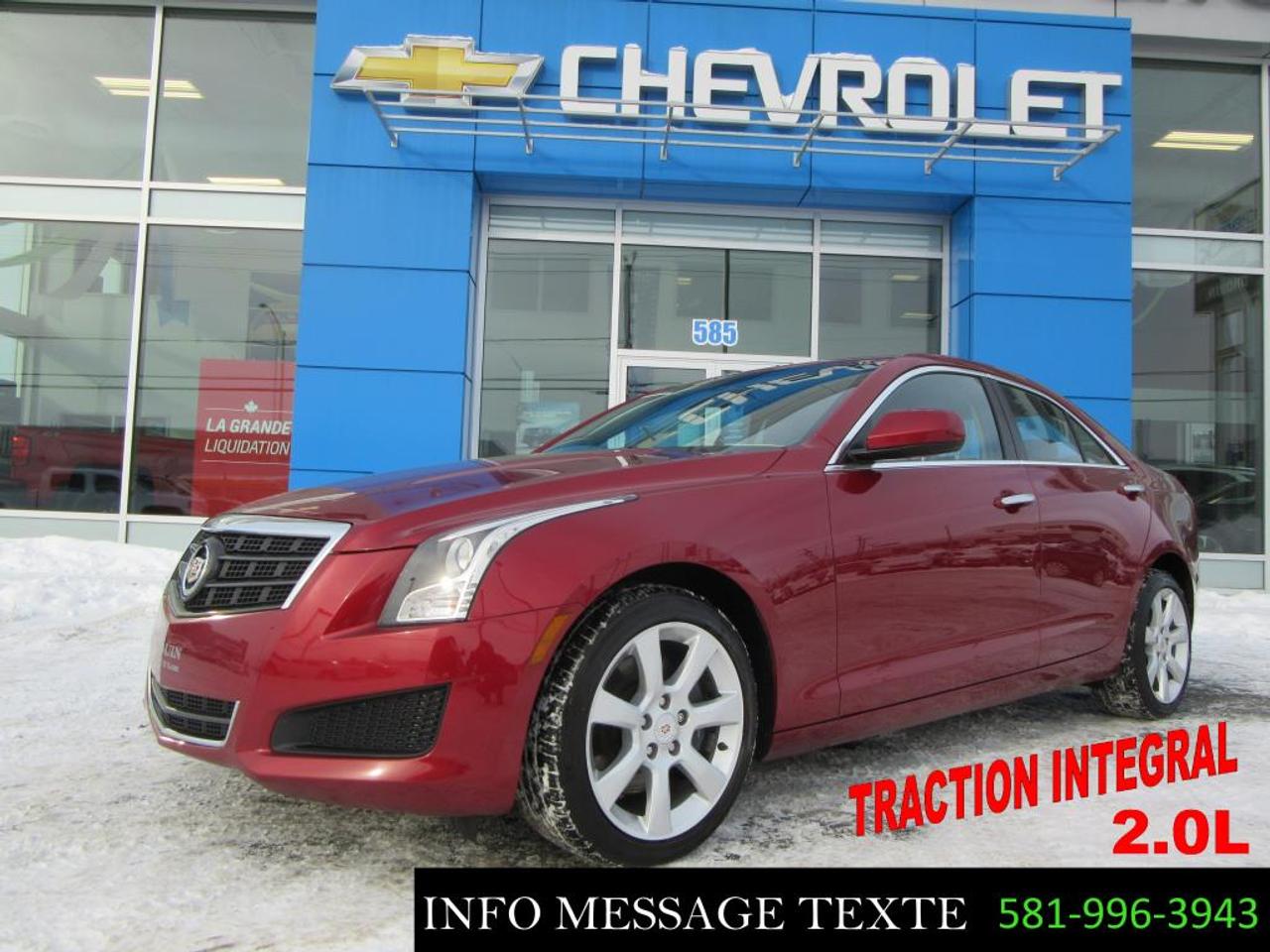 <a href=https://www.drouinetfreres.com/occasion/Cadillac-Ats-2014.html>https://www.drouinetfreres.com/occasion/Cadillac-Ats-2014.html</a>

TRACTION INTEGRAL, 2.0L TURBO, VÉHICULE INSPECTÉ ET CERTIFIÉ, GARANTIE GM JUSQUAU 28 NOVEMBRE 2020, FINANCEMENT SUR PLACE AVEC TAUX TRES AVANTAGEUX. Contactez-nous par MESSAGE TEXTE au 581-996-3943, pour plus dinformation.
