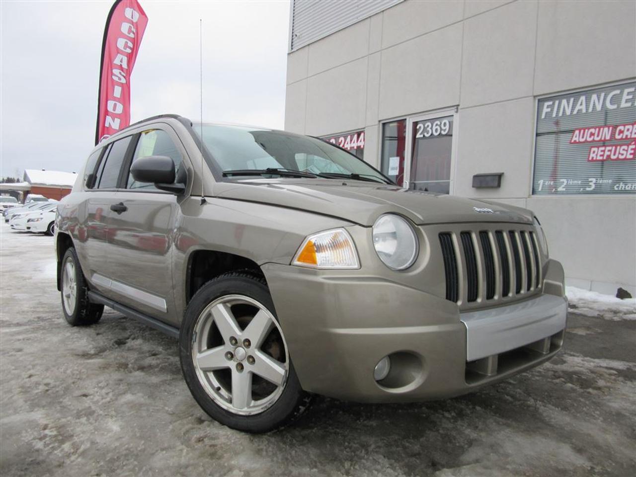 <a href=https://www.autoc4.com/occasion/Jeep-Compass-2007.html>https://www.autoc4.com/occasion/Jeep-Compass-2007.html</a>

WE ALSO SPEACK ENGLISH - COMMUNIQUER AU 514-234-4994 / SANS FRAIS 1-877-465-9235 POUR PLUS DINFORMATION EN TOUT TEMPS 7/7    ***VENEZ RENCONTRER NOTRE ÉQUIPE JEUNE ET DYNAMIQUE SUR PLACE AU 2369 BOULEVARD CURÉ-LABELLE ST-JÉROME J7Y5E9 , ROUTE 117 NORD EN DIRECTION DE PRÉVOST ! À 20 MINUTES DE LAVAL , 30 MINUTES DE MONTRÉAL ****    INSPECTION MÉCANIQUE COMPLÈTE DISPONIBLE !!! APPROBATION AU CRÉDIT RAPIDE DISPONIBLE SUR PLACE , EN LIGNE SUR AUTOC4.COM OU PAR TÉLÉPHONE !!! FINANCEMENT 1èRE , 2e ET 3e CHANCE AU CRÉDIT !!! AUCUN CAS REFUSÉ !!!    ****CE PRIX INCLUS UN RABAIS DE 500$ LORS DUN FINANCEMENT AVEC AUTOC4 COMMUNIQUER AVEC NOUS POUR PLUS DINFORMATION SUR CETTE OFFRE ALLÉCHANTE****    CERTAINE CONDITION SAPPLIQUE  UN PROGRAMME DE GARANTIE DE 598$ SERA AJOUTER QUI VOUS DONNES DROIT, À UNE GARANTIE ADDITIONNEL DE 6 MOIS/10 000KM GROUPE MOTOPROPULSEUR, UNE INSPECTION MÉCANIQUE SUR 100 POINTS, UN 1/2 PLEIN DESSENCE AINSI QUE 1 CHANGEMENTS DHUILES !!    ***AUTOC4.COM***AUTOC4.COM***AUTOC4.COM***2369 BOULEVARD CURÉ-LABELLE , ST-JÉROME , J7Y5E9 , ROUTE 117 DIRECTION PRÉVOST***AUTOC4.COM***AUTOC4.COM***AUTOC4.COM***    CONTACT AT 514-234-4994 / NO CHARGE 1-877-465-9235 FOR MORE INFORMATION ANY TIME 7/7