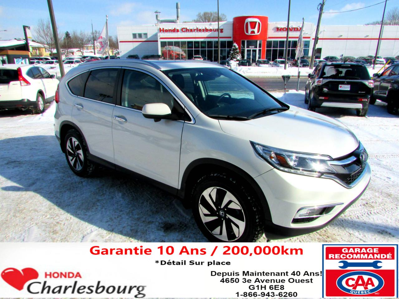 Used 2015 Honda CR-V TOURING 4WD ** GARANTIE GLOBAL** for sale in Charlesbourg, QC