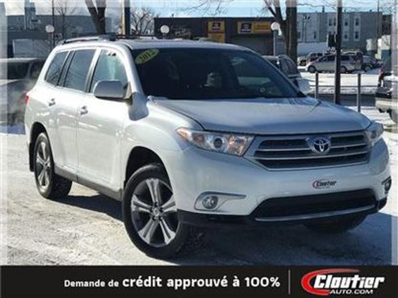 <a href=https://www.autoaubaine.com/Toyota-Highlander-c6978141.html>https://www.autoaubaine.com/Toyota-Highlander-c6978141.html</a>

MAGNIFIQUE TOYOTA HIGHLANDER 7 PASSAGERS INTÉRIEUR CUIR, JANTES EN ALUMINIUM, BLUETOOTH, CLIMATISATION 2 ZONES ET ENCORE PLUS.  Financement disponible sur place ou en ligne au www.cloutierauto.com, taux dintérêt avantageux à partir de 3.9 %. 1ere, 2ème, 3ème et 4ème chance de crédit disponible. Livraison disponible à la grandeur du Québec.   Cloutier automobile, en affaire depuis 1993, vous offre une expérience dachat agréable et motivante. Une équipe de travail dynamique vous accueillera avec le sourire pour vous offrir une expérience dachat de qualité professionnelle et transparente. Au plaisir de vous conter parmi notre fidèle clientèle.    Financement disponible sur place au meilleur taux du marché. Commercial et crédit-bail bienvenue. 1ere, 2e et 3e chance au crédit, spécialiste sur place! Nous sommes ouverts le samedi de 10h à 15h. Cloutier auto.com est une entreprise familiale possédant une excellente réputation depuis plus de 30ans dans la région de la Mauricie. Nos véhicules sont soigneusement inspectés et nettoyés par nos techniciens qualifiés. Avant de changer de véhicule, venez rencontrer notre équipe!    Cloutier auto vous offre la qualité et le service depuis maintenant 25 ans. Nous détenons un vaste inventaire de véhicules doccasions de qualité, garanties et soigneusement inspectés. Un rapport CARPROOF est inclus pour tous nos véhicules.     Notre succursale de Trois-Rivières, située à 1 heure de Montréal et Québec, 45 minutes de Victoriaville et Drummondville, 30 minutes de Shawinigan et 15 minutes de Bécancour vous offre également le service de livraison partout au Québec.     NOUS SOMMES OUVERTS 6 JOURS SUR 7. PRÉSENTEZ-VOUS DIRECTEMENT EN SUCCRUSALE OU PRENEZ RENDEZ-VOUS VIA EMAIL OU PAR TÉLÉPHONE.     Nous offrons un financement bâti sur mesure pour vous permettre dobtenir les meilleurs taux disponibles. Que ce soit pour un 1ière, 2e ou 3e chance au crédit, nous avons le meilleur taux pour vous.     FINANCEMENT APPROUVÉ À 100%     Vous avez un véhicule déchange ?     Nhésitez pas à soumettre une demande dévaluation sur notre site internet (cloutierauto.com) et nous vous ferons parvenir une soumission rapide. Nous avons les outils les plus performants pour nous permettre dévaluer votre véhicule sur place et à distance.     Avant de changer votre véhicule, venez nous rencontrer pour vous rendre compte de la différence que nous offrons.   Visit cloutierauto.com TO TAKE ADVANTAGE OF OUR MONTHLY OFFERS.  Cloutier Auto has been offering professional, honest and comprehensive services for over 25 years. We have a large and diversified used-car inventory carefully inspected and including a CARPROOF report for all vehicles   Our Trois-Rivieres location is only 1 hour from Montreal and Quebec city, 45 minutes from Victoriaville and Drummondville as well as 30 minutes from Shawinigan and 15 minutes from Becancour. We also offer delivery services throughout the province of Quebec.  WE ARE OPEN 6 DAYS A WEEK. VISIT US AT THE DEALERSHIP, SEND US A QUICK E-MAIL OR GIVE US A CALL.  We offer personalized financing to help you get the best available rates. Whether for a 1st, 2nd or 3rd chance credit application, we have the best rates for you.   100% APPROVED FINANCING     Do you have a trade-in vehicle?  Do not hesitate to submit an evaluation request on our website (cloutierauto.com) and we will quickly reply with a quote. We have the most powerful tools in order for us to evaluate your vehicle in person or remotely.   Visit us before changing vehicle and see the Cloutier Auto difference for yourself.