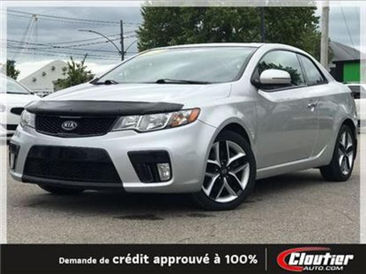<a href=https://www.autoaubaine.com/Kia-Forte Koup-c6940822.html>https://www.autoaubaine.com/Kia-Forte Koup-c6940822.html</a>

SUPERBE KIA FORTE KOUP SX 2011, INTÉRIEUR CUIR, TRANSMISSION MANUELLE, BLUETOOTH, SIÈGES CHAUFFANTS TOIT OUVRANT À VOIR ABSOLUMENT !!    Financement disponible sur place ou en ligne au www.cloutierauto.com, taux dintérêt avantageux à partir de 3.9 %. 1ere, 2ème, 3ème et 4ème chance de crédit disponible. Livraison disponible à la grandeur du Québec.   Cloutier automobile, en affaire depuis 1993, vous offre une expérience dachat agréable et motivante. Une équipe de travail dynamique vous accueillera avec le sourire pour vous offrir une expérience dachat de qualité professionnelle et transparente. Au plaisir de vous conter parmi notre fidèle clientèle.    Financement disponible sur place au meilleur taux du marché. Commercial et crédit-bail bienvenue. 1ere, 2e et 3e chance au crédit, spécialiste sur place! Nous sommes ouverts le samedi de 10h à 15h. Cloutier auto.com est une entreprise familiale possédant une excellente réputation depuis plus de 30ans dans la région de la Mauricie. Nos véhicules sont soigneusement inspectés et nettoyés par nos techniciens qualifiés. Avant de changer de véhicule, venez rencontrer notre équipe!    Cloutier auto vous offre la qualité et le service depuis maintenant 25 ans. Nous détenons un vaste inventaire de véhicules doccasions de qualité, garanties et soigneusement inspectés. Un rapport CARPROOF est inclus pour tous nos véhicules.     Notre succursale de Trois-Rivières, située à 1 heure de Montréal et Québec, 45 minutes de Victoriaville et Drummondville, 30 minutes de Shawinigan et 15 minutes de Bécancour vous offre également le service de livraison partout au Québec.     NOUS SOMMES OUVERTS 6 JOURS SUR 7. PRÉSENTEZ-VOUS DIRECTEMENT EN SUCCRUSALE OU PRENEZ RENDEZ-VOUS VIA EMAIL OU PAR TÉLÉPHONE.     Nous offrons un financement bâti sur mesure pour vous permettre dobtenir les meilleurs taux disponibles. Que ce soit pour un 1ière, 2e ou 3e chance au crédit, nous avons le meilleur taux pour vous.     FINANCEMENT APPROUVÉ À 100%     Vous avez un véhicule déchange ?     Nhésitez pas à soumettre une demande dévaluation sur notre site internet (cloutierauto.com) et nous vous ferons parvenir une soumission rapide. Nous avons les outils les plus performants pour nous permettre dévaluer votre véhicule sur place et à distance.     Avant de changer votre véhicule, venez nous rencontrer pour vous rendre compte de la différence que nous offrons.   Visit cloutierauto.com TO SEE OUR PROMOTIONS OF THE MONTH.     Cloutier auto has offered great and service for25 years. We have a large used car inventory of quality, warranty and carefully inspected. A CARPROOF report is included for all our vehicles.     Our dealer in Trois-Rivières, is located 1 hour from Montreal and Quebec City, 45 minutes from Victoriaville and Drummondville, 30 minutes from Shawinigan and 15 minutes from Bécancour. We also offer delivery service throughout Quebec.     WE ARE OPENED 6 DAYS OUT OF 7. GET DIRECTLY IN SUCCRUSALE OR SEND US AN EMAIL OR GIVE US A PHONE CALL.     We offer tailored financing to help you get the best available rates. Whether for a 1st 2nd or 3rd chance to credit, we have the best rates for you.     FINANCING APPROVED 100%     Do you have an exchange vehicle?     Do not hesitate to submit an evaluation request on our website (cloutierauto.com) and we will send you a quick quote. We have the most powerful tools to allow us to evaluate your vehicle in person and remotely.     Before you change your vehicle, come and meet us to see the difference we offer.