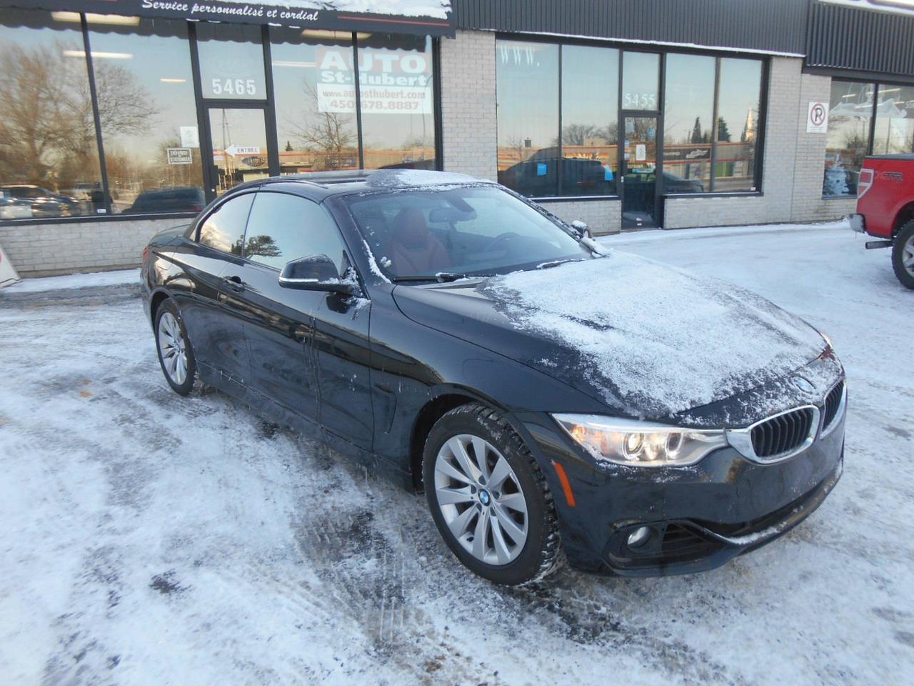 <a href=https://www.autoaubaine.com/BMW-428i-c6829198.html>https://www.autoaubaine.com/BMW-428i-c6829198.html</a>

VÉHICULE SITUÉ AU 5465 BOUL. COUSINEAU, SAINT-HUBERT, J3Y 3L1 450-678-8887 FINANCEMENT DISPONIBLE. BMW SERIE 4 428 428I X-DRIVE CONVERTIBLE 2014, TRANSMISSION AUTOMATIQUE, 38 000 KM CERTIFIÉ, JAMAIS ACCIDENTÉ, TOIT RIGIDE, MOTEUR 4 CYLINDRES DE 2.0L TWIN TURBO FIABLE ET PERFORMANT. VÉHICULE CABRIOLET QUATRE ROUES MOTRICES LUXUEUX TOUT ÉQUIPÉ AVEC GROUPE ÉLECTRIQUES COMPLET, AIR CLIMATISÉ ET CHAUFFAGE AUTOMATIQUE A DEUX ZONES, NAVIGATION/GPS, INTÉRIEUR EN CUIR ROUGE,  CRUISE CONTROL, VOLANT MULTIFONCTIONS AVEC PALETTE DE CHANGEMENT DE VITESSE AU VOLANT, BLUETOOTH, SYSTÈME DINFO-DIVERTISSEMENT MULTIMEDIA A ECRAN CENTRALE BMW AVEC SYSTÈME DE SON HAUT DE GAMME HARMAN KARDON, SIÈGES AVANTS CHAUFFANTS ET VENTILÉ A RÉGLAGE ÉLECTRIQUE AVEC MÉMOIRE DE POSITION, ORDINATEUR DE BORD, CAMÉRA DE RECUL, CLÉ INTELLIGENTE, DÉMARRAGE PUSH-BUTTON, MODE DE CONDUITE ADAPTABLE,  BIEN CHAUSSÉ SUR 4 BONS  PNEUS PIRELLI MONTÉS SUR MAGS DORIGINE , PHARES ANTIBROUILLARD, VITRES TEINTÉS ET BIEN PLUS!! 
PROFITEZ DE NOTRE FINANCEMENT CLÉ EN MAIN AVEC UN TAUX À PARTIR DE 4.9%. FINANCEMENT MAISON DISPONIBLE APPROUVÉ A 100%, AUCUN CAS REFUSÉ! NOUS OFFRONS LES MEILLEURS PRODUITS DE FINANCEMENT, NOUS AVONS UN APPROVISIONNEMENT EXCLUSIF AUPRÈS DES CONCESSIONNAIRES ET NOUS OFFRONS LES MEILLEURS PRIX DU MARCHÉ ! OUVERT 7 JOURS SEMAINE. POSSIBILITÉ D ÉCHANGE ET PLUS ENCORE ! FINANCEMENT 1RE 2E ET 3E CHANCE AU CRÉDIT WWW.AUTOSTHUBERT.COM POUR VOIR TOUS LES VÉHICULES EN INVENTAIRE. 2 CONCESSIONNAIRES SUR LA RIVE-SUD DE MONTREAL EL R69395