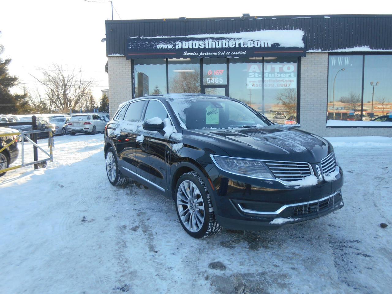 <a href=https://www.autoaubaine.com/Lincoln-MKX-c6799963.html>https://www.autoaubaine.com/Lincoln-MKX-c6799963.html</a>

VÉHICULE SITUÉ AU 5465 BOUL. COUSINEAU, SAINT-HUBERT, J3Y 3L1 450-678-8887 FINANCEMENT DISPONIBLE @ PARTIR DE 133$ PAR SEMAINE. LINCOLN MKX RESERVE AWD 2016, TRANSMISSION AUTOMATIQUE, 39 000 KM CERTIFIÉ, JAMAIS ACCIDENTÉ, UN SEUL PROPRIÉTAIRE, BALANCE DE GARANTIE LINCOLN, MOTEUR ECOBOOST V6 DE 2.7L TWIN TURBOCHARGED FIABLE ET PERFORMANT. VÉHICULE ULTRA LUXUEUX QUATRE ROUES MOTRICES TOUT ÉQUIPÉ AVEC GROUPE ÉLECTRIQUES COMPLET, AIR CLIMATISÉ ET CHAUFFAGE AUTOMATIQUE A DEUX ZONES, NAVIGATION/GPS, TOIT OUVRANT PANORAMIQUE,INTÉRIEUR EN CUIR NOIR, CRUISE CONTROL ADAPTATIF, VOLANT CHAUFFANT MULTIFONCTIONS ET INCLINABLE, BLUETOOTH, ÉCRAN TACTILE MULTIMEDIA AVEC SYSTÈME DE SON HAUT DE GAMME REVEL ULTIMA, SIÈGES AVANTS CHAUFFANTS ET CLIMATISÉ A RÉGLAGE ÉLECTRIQUE AVEC MÉMOIRE DE POSITION, ORDINATEUR DE BORD, CAMÉRA DE RECUL, SIÈGES ARRIÈRE CHAUFFANT, CLÉ INTELLIGENTE, DÉMARRAGE PUSH-BUTTON, BIEN CHAUSSÉ SUR 4 BONS PNEUS PIRELLI SCORPION MONTÉS SUR MAGS DORIGINE 21 POUCES, PHARES ANTIBROUILLARD, VITRES TEINTÉS ET BIEN PLUS!! 
PROFITEZ DE NOTRE FINANCEMENT CLÉ EN MAIN AVEC UN TAUX À PARTIR DE 4.9%. FINANCEMENT MAISON DISPONIBLE APPROUVÉ A 100%, AUCUN CAS REFUSÉ! NOUS OFFRONS LES MEILLEURS PRODUITS DE FINANCEMENT, NOUS AVONS UN APPROVISIONNEMENT EXCLUSIF AUPRÈS DES CONCESSIONNAIRES ET NOUS OFFRONS LES MEILLEURS PRIX DU MARCHÉ ! OUVERT 7 JOURS SEMAINE. POSSIBILITÉ d ÉCHANGE ET PLUS ENCORE ! FINANCEMENT 1RE 2E ET 3E CHANCE AU CRÉDIT WWW.AUTOSTHUBERT.COM POUR VOIR TOUS LES VÉHICULES EN INVENTAIRE. 2 CONCESSIONNAIRES SUR LA RIVE-SUD DE MONTREAL EL L25784