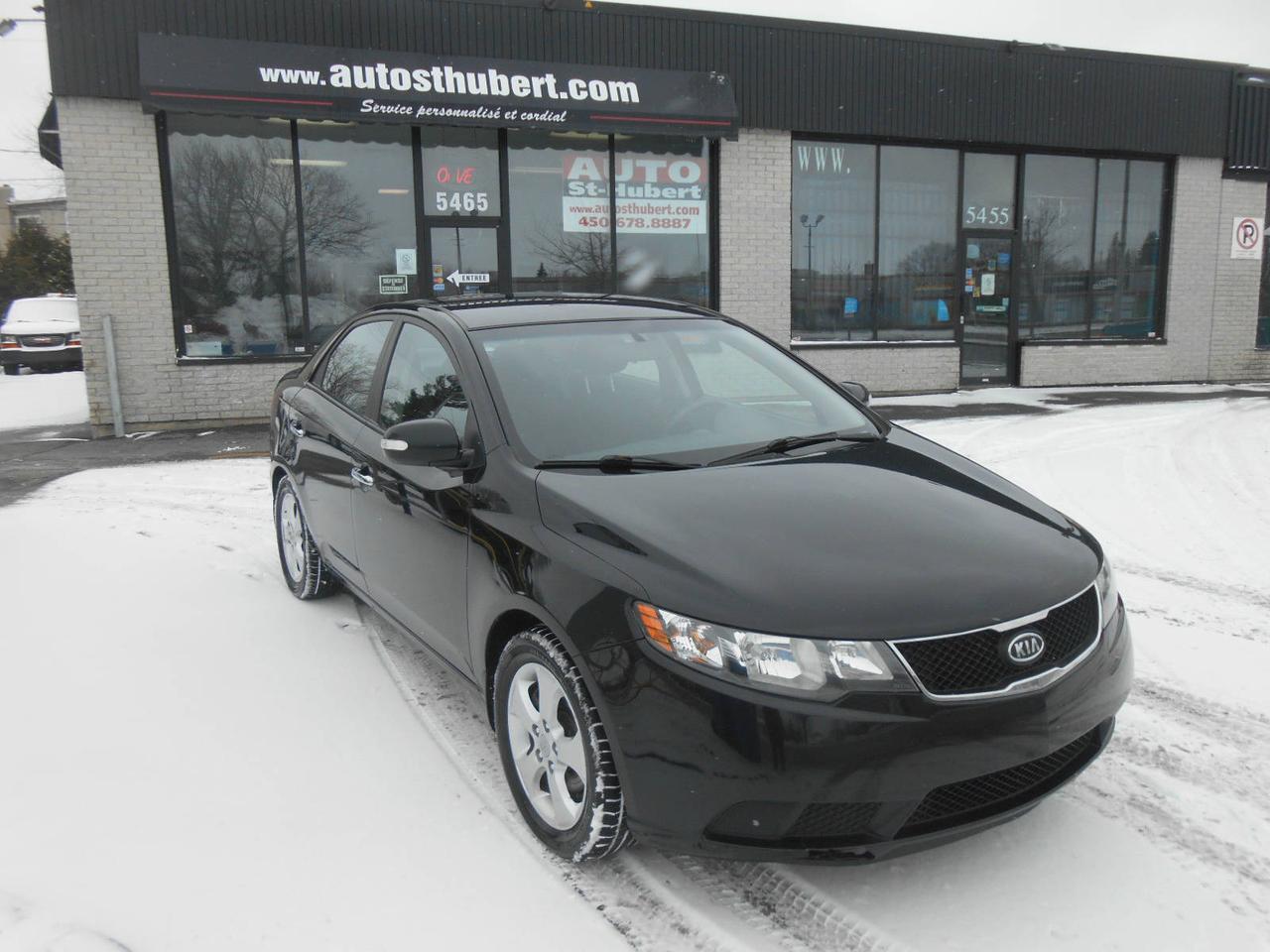 <a href=https://www.autoaubaine.com/Kia-Forte-c7026796.html>https://www.autoaubaine.com/Kia-Forte-c7026796.html</a>

VÉHICULE SITUÉ AU 5465 BOUL. COUSINEAU, SAINT-HUBERT, J3Y 3L1 450-678-8887 FINANCEMENT DISPONIBLE @ PARTIR DE 30$/SEMAINE.
KIA FORTE 2010, TRANSMISSION MANUELLE, 126 000 KM CERTIFIÉ, MOTEUR 4 CYLINDRES 2.0 LITRES ROBUSTE ET ÉCONOMQIUE.
VÉHICULE TOUT ÉQUIPÉ AVEC VITRES PORTES ET MIROIRS ÉLECTRIQUE, AIR CLIMATISÉ, RÉGULATEUR DE VITESSE, SIÈGES CHAUFFANTS, BLUETOOTH, RADIO AM/FM/CD/AUXILIAIRE/USB, DÉMARREUR À DISTANCE, VOLANT MULTIFONCTIONS ET  AJUSTABLE, BIEN CHAUSSÉ SUR 4 BON PNEUS SUR MAGS d ORIGINE, PHARES ANTIBROUILLARD, VITRES TEINTÉS ET BIEN PLUS! UNE OFFRE A NE PAS MANQUER !!! PROFITEZ DE NOTRE FINANCEMENT CLÉ EN MAIN AVEC UN TAUX À PARTIR DE 4.9%. FINANCEMENT MAISON DISPONIBLE APPROUVÉ A 100%, AUCUN CAS REFUSÉ! NOUS OFFRONS LES MEILLEURS PRODUITS DE FINANCEMENT, AVONS UN APPROVISIONNEMENT EXCLUSIF AUPRÈS DES CONCESSIONNAIRES ET OFFRONS LES MEILLEURS PRIX DU MARCHÉ ! OUVERT 7 JOURS SEMAINE. POSSIBILITÉ d ÉCHANGE ET PLUS ENCORE ! FINANCEMENT 1RE 2E ET 3E CHANCE AU CRÉDIT WWW.AUTOSTHUBERT.COM POUR VOIR TOUS LES VÉHICULES EN INVENTAIRE. 2 CONCESSIONNAIRES SUR LA RIVE-SUD DE MONTREAL. 298614 PL