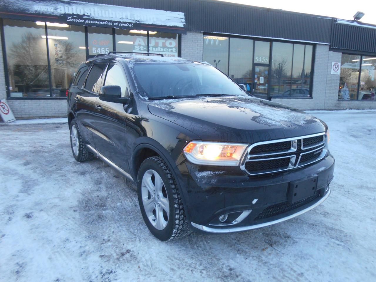 <a href=https://www.autoaubaine.com/Dodge-Durango-c6876126.html>https://www.autoaubaine.com/Dodge-Durango-c6876126.html</a>

VÉHICULE SITUÉ AU 5465 BOUL. COUSINEAU, SAINT-HUBERT, J3Y 3L1 450-678-8887 FINANCEMENT DISPONIBLE A PARTIR DE 110$ PAR SEMAINE. DODGE DURANGO AWD 2014 SXT, 95 000 KM CERTIFIÉ, 7 PLACES, MOTEUR V6 DE  3.6 LITRES FIABLE ET ROBUSTE. 
VÉHICULE  7 PASSAGERS QUATRE ROUES MOTRICES TOUT ÉQUIPÉ AVEC GROUPE ÉLECTRIQUES COMPLET, AIR CLIMATISÉ ET CHAUFFAGE AUTOMATIQUE , CRUISE  CONTROL , VOLANT MULTIFONCTIONS ET INCLINABLE, PALETTE DE CHANGEMENT DE VITESSE AU VOLANT, BLUETOOTH,  ÉCRAN TACTILE AVEC RADIO AM/FM/CD/AUXILIAIRE/USB, SIÈGES AVANTS CHAUFFANTS ET A RÉGLAGE ÉLECTRIQUE, CLÉ INTELLIGENTE, DÉMARRAGE PUSH-BUTTON, BIEN CHAUSSÉ SUR 4 BONS PNEUS MONTÉS SUR MAGS DORIGINE ,  DÉFLECTEUR DE CAPOT, PHARES ANTIBROUILLARD, 7 PASSAGERS , VITRES TEINTÉS ET BIEN PLUS!! PROFITEZ DE NOTRE FINANCEMENT CLÉ EN MAIN AVEC UN TAUX À PARTIR DE 4.9%. FINANCEMENT MAISON DISPONIBLE APPROUVÉ A 100%, AUCUN CAS REFUSÉ! NOUS OFFRONS LES MEILLEURS PRODUITS DE FINANCEMENT, NOUS AVONS UN APPROVISIONNEMENT EXCLUSIF AUPRÈS DES CONCESSIONNAIRES ET NOUS OFFRONS LES MEILLEURS PRIX DU MARCHÉ ! OUVERT 7 JOURS SEMAINE. POSSIBILITÉ D ÉCHANGE ET PLUS ENCORE ! FINANCEMENT 1RE 2E ET 3E CHANCE AU CRÉDIT WWW.AUTOSTHUBERT.COM POUR VOIR TOUS LES VÉHICULES EN INVENTAIRE. 2 CONCESSIONNAIRES SUR LA RIVE-SUD DE MONTREAL !!! 587906 JS EDGE MURANO FX35 DURANGO ESCAPE