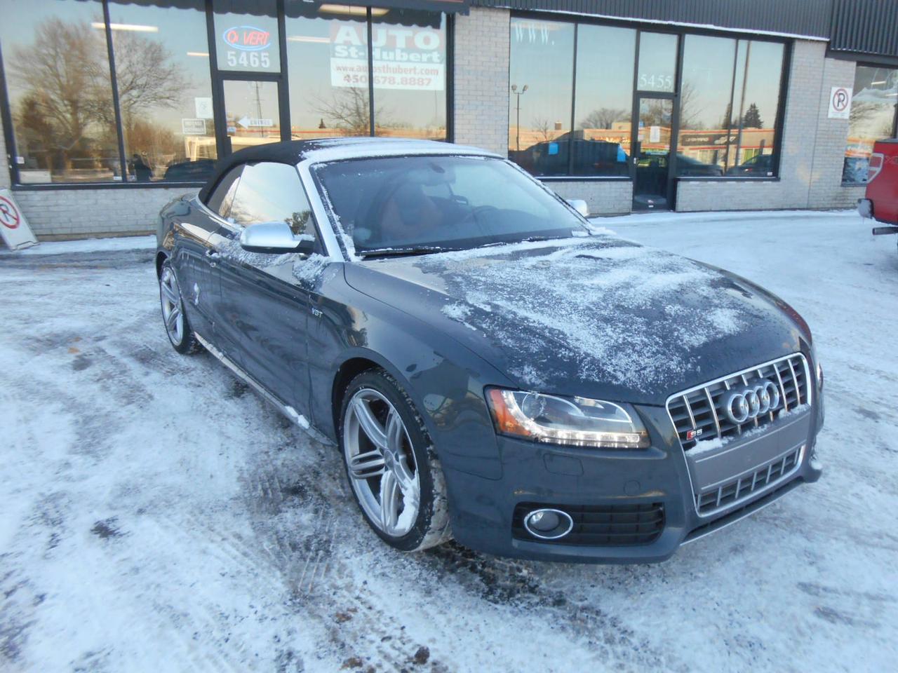<a href=https://www.autoaubaine.com/Audi-S5-c6952638.html>https://www.autoaubaine.com/Audi-S5-c6952638.html</a>

VÉHICULE SITUÉ AU 5465 BOUL. COUSINEAU, SAINT-HUBERT, J3Y 3L1 450-678-8887 FINANCEMENT DISPONIBLE @ PARTIR DE 137$/SEMAINE.
AUDI S5 QUATTRO 2010, TRANSMISSION AUTOMATIQUE, 108 000 KM CERTIFIÉ, MOTEUR 6 CYLINDRES TURBO 3.0 LITRES PUISSANT ET FIABLE. VÉHICULE TOUT ÉQUIPÉ AVEC GROUPE ÉLECTRIQUES COMPLET, AIR CLIMATISÉ ET CHAUFFAGE AUTOMATIQUE A DEUX ZONES, TOIT CONVERTIBLE, INTÉRIEUR EN CUIR, CRUISE CONTROL, VOLANT MULTIFONCTIONS ET INCLINABLE, BLUETOOTH,  RADIO AM/FM/CD/AUXILIAIRE/USB, SIÈGES AVANTS CHAUFFANTS ET A RÉGLAGE ÉLECTRIQUE AVEC MÉMOIRE DE POSITION, ORDINATEUR DE BORD, BIEN CHAUSSÉ SUR 4 BONS PNEUS MONTÉS SUR MAGS DORIGINE, PHARES ANTIBROUILLARD, VITRES TEINTÉS ET BIEN PLUS!! 
PROFITEZ DE NOTRE FINANCEMENT CLÉ EN MAIN AVEC UN TAUX À PARTIR DE 4.9%. FINANCEMENT MAISON DISPONIBLE APPROUVÉ A 100%, AUCUN CAS REFUSÉ! NOUS OFFRONS LES MEILLEURS PRODUITS DE FINANCEMENT, NOUS AVONS UN APPROVISIONNEMENT EXCLUSIF AUPRÈS DES CONCESSIONNAIRES ET NOUS OFFRONS LES MEILLEURS PRIX DU MARCHÉ ! OUVERT 7 JOURS SEMAINE. POSSIBILITÉ D ÉCHANGE ET PLUS ENCORE ! FINANCEMENT 1RE 2E ET 3E CHANCE AU CRÉDIT WWW.AUTOSTHUBERT.COM POUR VOIR TOUS LES VÉHICULES EN INVENTAIRE. 2 CONCESSIONNAIRES SUR LA RIVE-SUD DE MONTREAL 013205 PL