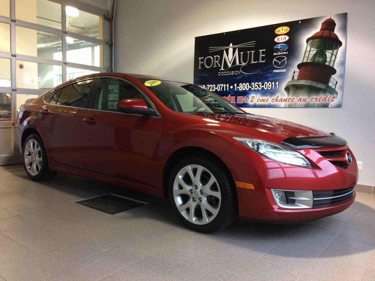 <a href=https://www.autoaubaine.com/Mazda-6-c6949670.html>https://www.autoaubaine.com/Mazda-6-c6949670.html</a>

Mazda Mazda6 GT 2009\n\nRégulateur de vitesse, Toit ouvrant, Essuie-glaces intermittents, Anti-démarreur, Freins ABS, Contrôle de stabilité, Coussin gonflable conducteur, Coussins gonflables latéraux, Lecteur CD, Chargeur de CD, Lecteur MP3, Portes électriques, Sièges électriques, Vitres électriques, Air climatisé, Intérieur en cuir, Lampes de lecture arrière, Sièges chauffants, Volant ajustable, Moonroof, Tapis protecteurs, Volant gainé de cuir, Phares automatiques, Rétroviseur électrique, Direction assistée, Rétroviseurs chauffants, Siège à réglage électrique, Siège conducteur - soutien lombaire, Freins à disque, Sièges chauffants - Avant, Antipatinage, Phares antibrouillards, Verrous de sécurité pour enfants, Système de surveillance de la pression des pneus, Sièges baquets, Coussin gonflable - Commutateur de mise en/hors fo, Rétroviseur à atténuation automatique, Aluminium, Climatisation\n\nPOUR LE PLUS GRAND CHOIX À UN SEUL ENDROIT, LE MEGA CENTRE DE LUSAGÉ DANS LEST DU QUÉBEC. COUVRANT LA GRANDE RÉGION DE RIMOUSKI, MATANE, MONT-JOLI, RIVIÈRE-DU-LOUP, STE-ANNE DES MONTS, MATAPÉDIA,GASPÉSIE... CONTACTEZ-NOUS SANS FRAIS AU 1-877-864-3666 LIVRAISON PARTOUT AU QUÉBEC.