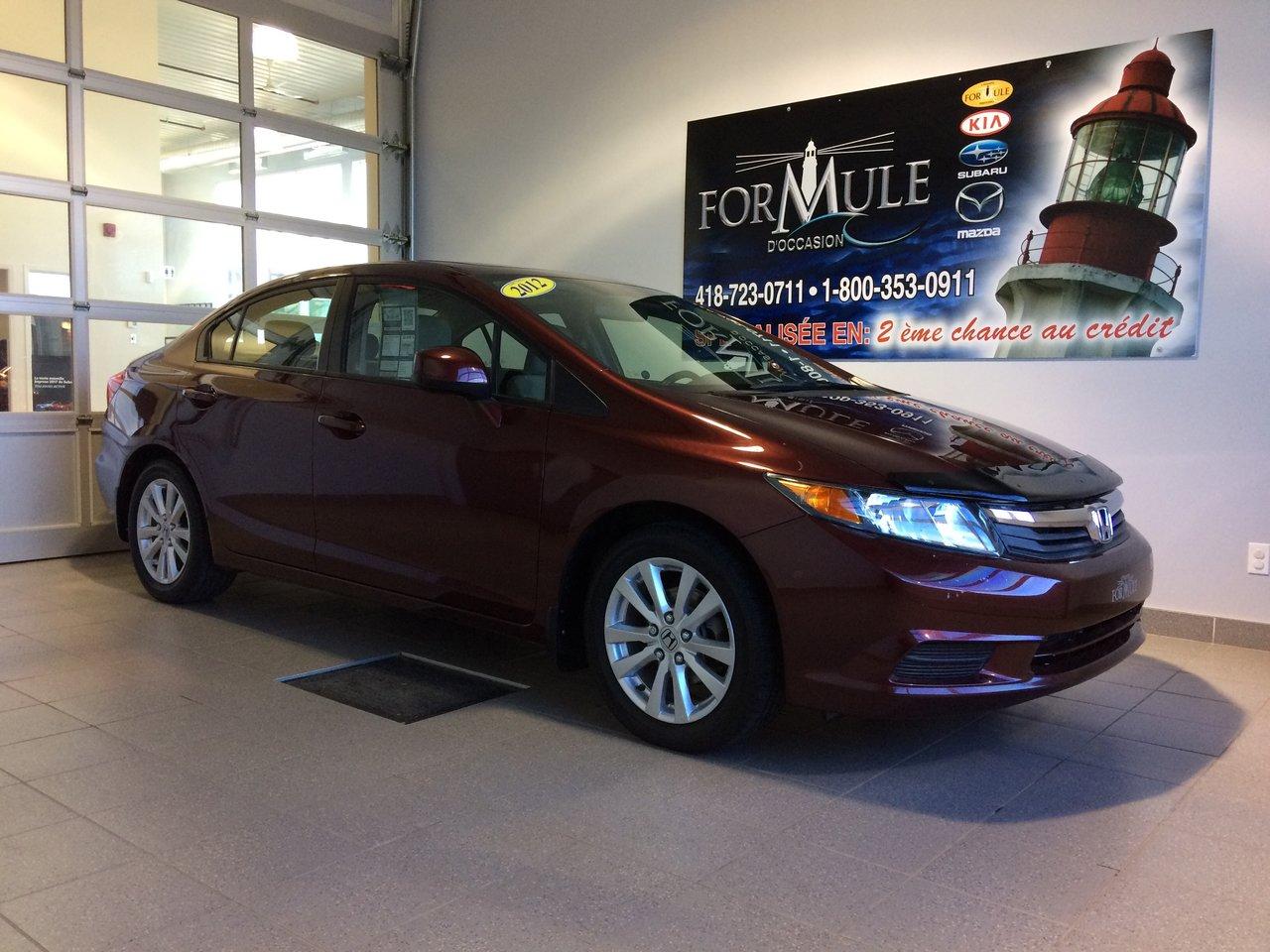 Used 2012 Honda Civic EX for sale in Rimouski, QC