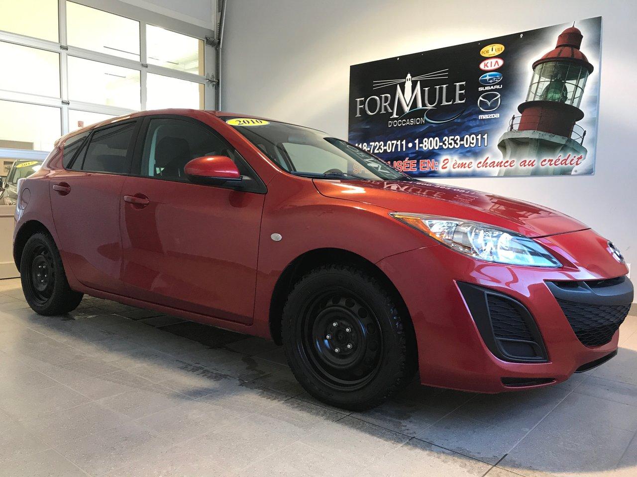 <a href=https://www.autoaubaine.com/Mazda-3-c6979169.html>https://www.autoaubaine.com/Mazda-3-c6979169.html</a>

Mazda Mazda3 GX 2010\n\nEssuie-glaces intermittents, Anti-démarreur, Freins ABS, Coussin gonflable conducteur, Coussins gonflables latéraux, Lecteur CD, Lecteur MP3, Portes électriques, Vitres électriques, Air climatisé, Lampes de lecture arrière, Volant ajustable, Enjoliveurs, Tapis protecteurs, Rétroviseur électrique, Direction assistée, Coussins gonflables arrière pour la tête, Sièges tissu, Freins à disque, Verrous de sécurité pour enfants, Sièges baquets\n\nPOUR LE PLUS GRAND CHOIX À UN SEUL ENDROIT, LE MEGA CENTRE DE LUSAGÉ DANS LEST DU QUÉBEC. COUVRANT LA GRANDE RÉGION DE RIMOUSKI, MATANE, MONT-JOLI, RIVIÈRE-DU-LOUP, STE-ANNE DES MONTS, MATAPÉDIA,GASPÉSIE... CONTACTEZ-NOUS SANS FRAIS AU 1-877-864-3666 LIVRAISON PARTOUT AU QUÉBEC.