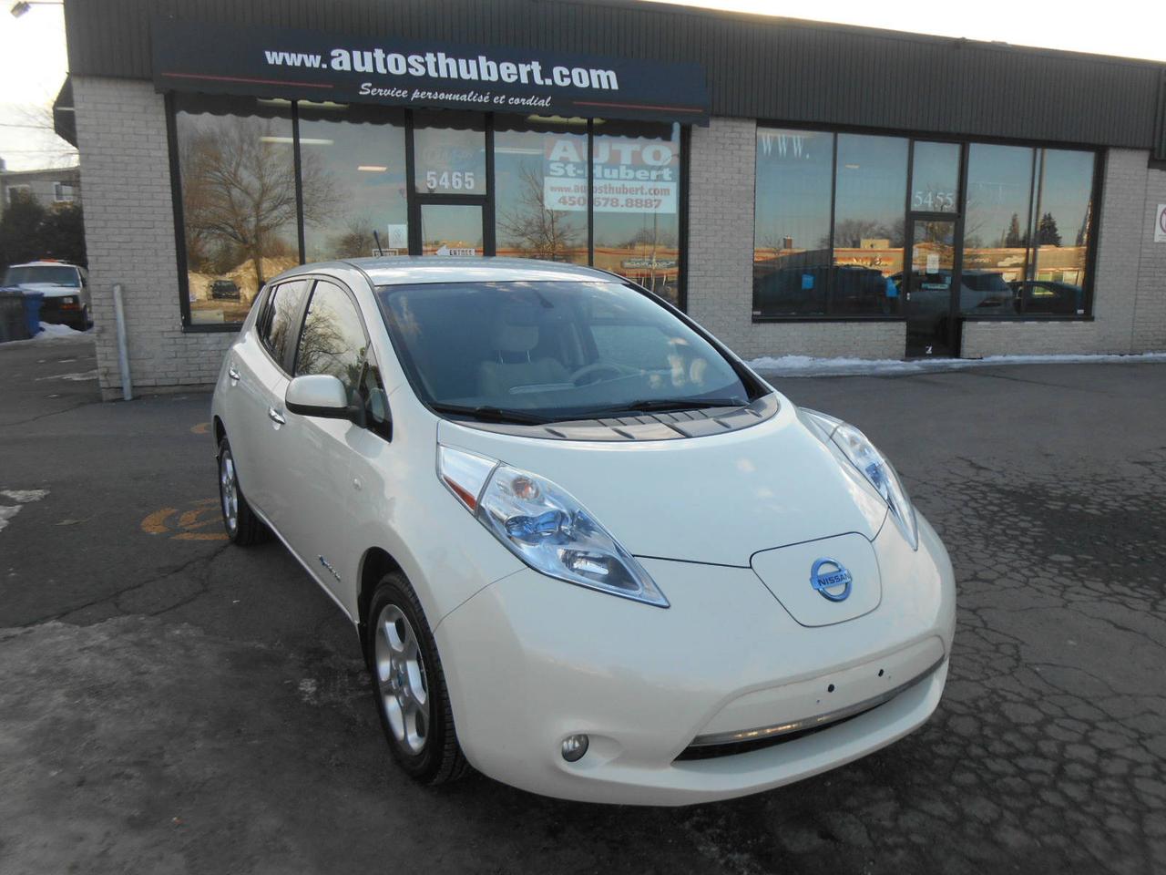 <a href=https://www.autoaubaine.com/Nissan-Leaf-c7018162.html>https://www.autoaubaine.com/Nissan-Leaf-c7018162.html</a>

VÉHICULE SITUÉ AU 5465 BOUL. COUSINEAU, SAINT-HUBERT, J3Y 3L1 450-678-8887 FINANCEMENT DISPONIBLE @ PARTIR DE 55$ PAR SEMAINE. NISSAN LEAF ZERO EMISSION 2011, TRANSMISSION AUTOMATIQUE, 108 000 KM CERTIFIÉ, MOTEUR ELECTRIQUE ZERO ÉMISSION. VÉHICULE TOUT ÉQUIPÉ AVEC VITRES PORTES ET MIROIRS ÉLECTRIQUE, NAVIGATION/GPS, AIR CLIMATISÉ, RÉGULATEUR DE VITESSE,  BLUETOOTH, ÉCRAN CENTRALE MULTIMEDIA  AM/FM/CD/AUXILIAIRE/USB, VOLANT MULTIFONCTIONS ET  AJUSTABLE, CAMÉRA DE RECUL, CLÉ INTELLIGENTE, PUSH-START, BIEN CHAUSSÉ SUR 4 BON PNEUS SUR MAGS D ORIGINE, PHARES ANTIBROUILLARD, VITRES TEINTÉS ET BIEN PLUS! UNE OFFRE A NE PAS MANQUER !!! PROFITEZ DE NOTRE FINANCEMENT CLÉ EN MAIN AVEC UN TAUX À PARTIR DE 4.9%. FINANCEMENT MAISON DISPONIBLE APPROUVÉ A 100%, AUCUN CAS REFUSÉ! NOUS OFFRONS LES MEILLEURS PRODUITS DE FINANCEMENT, AVONS UN APPROVISIONNEMENT EXCLUSIF AUPRÈS DES CONCESSIONNAIRES ET OFFRONS LES MEILLEURS PRIX DU MARCHÉ ! OUVERT 7 JOURS SEMAINE. POSSIBILITÉ D ÉCHANGE ET PLUS ENCORE ! FINANCEMENT 1RE 2E ET 3E CHANCE AU CRÉDIT WWW.AUTOSTHUBERT.COM POUR VOIR TOUS LES VÉHICULES EN INVENTAIRE. 2 CONCESSIONNAIRES SUR LA RIVE-SUD DE MONTREAL. EL 004096