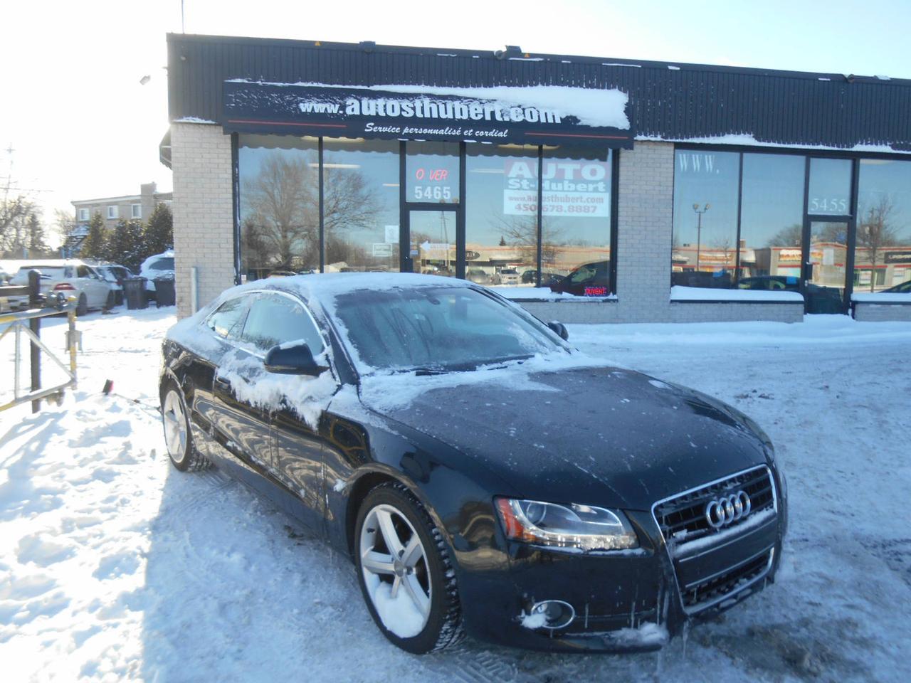 <a href=https://www.autoaubaine.com/Audi-A5-c6947567.html>https://www.autoaubaine.com/Audi-A5-c6947567.html</a>

VÉHICULE SITUÉ AU 5465 BOUL. COUSINEAU, SAINT-HUBERT, J3Y 3L1 450-678-8887 FINANCEMENT DISPONIBLE @ PARTIR DE 110$ PAR SEMAINE. AUDI A5 QUATTRO 2009, TRANSMISSION AUTOMATIQUE, 143 000 KM CERTIFIÉ, MOTEUR 6 CYLINDRES DE 3.2L FIABLE ET PERFORMANT. VÉHICULE QUATRE ROUES MOTRICES TOUT ÉQUIPÉ AVEC GROUPE ÉLECTRIQUES COMPLET, AIR CLIMATISÉ ET CHAUFFAGE AUTOMATIQUE A DEUX ZONES, TOIT OUVRANT ,INTÉRIEUR EN CUIR, CRUISE CONTROL, VOLANT MULTIFONCTIONS ET INCLINABLE,  ÉCRAN CENTRALE AVEC SYSTÈME DE SON  AM/FM/CD/AUXILIAIRE, SIÈGES AVANTS CHAUFFANTS ET A RÉGLAGE ÉLECTRIQUE AVEC MÉMOIRE DE POSITION, ORDINATEUR DE BORD, CLÉ INTELLIGENTE, DÉMARRAGE PUSH-BUTTON, BIEN CHAUSSÉ SUR 4 BONS PNEUS MICHELIN MONTÉS SUR MAGS DORIGINE ,PHARES ANTIBROUILLARD ET BIEN PLUS!! 
PROFITEZ DE NOTRE FINANCEMENT CLÉ EN MAIN AVEC UN TAUX À PARTIR DE 4.9%. FINANCEMENT MAISON DISPONIBLE APPROUVÉ A 100%, AUCUN CAS REFUSÉ! NOUS OFFRONS LES MEILLEURS PRODUITS DE FINANCEMENT, NOUS AVONS UN APPROVISIONNEMENT EXCLUSIF AUPRÈS DES CONCESSIONNAIRES ET NOUS OFFRONS LES MEILLEURS PRIX DU MARCHÉ ! OUVERT 7 JOURS SEMAINE. POSSIBILITÉ d ÉCHANGE ET PLUS ENCORE ! FINANCEMENT 1RE 2E ET 3E CHANCE AU CRÉDIT WWW.AUTOSTHUBERT.COM POUR VOIR TOUS LES VÉHICULES EN INVENTAIRE. 2 CONCESSIONNAIRES SUR LA RIVE-SUD DE MONTREAL EL 043289