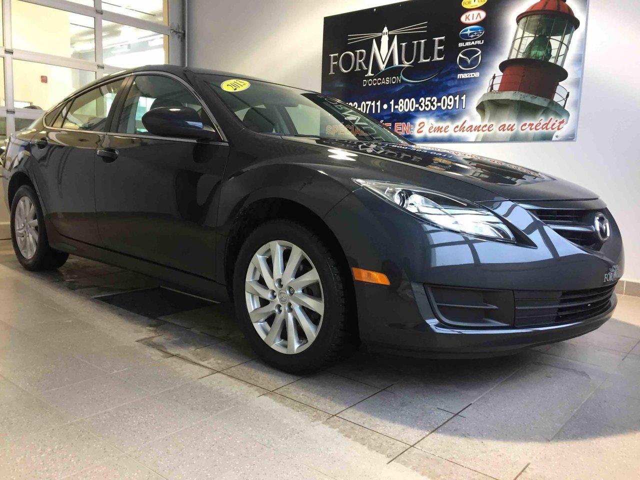 <a href=https://www.autoaubaine.com/Mazda-6-c7019007.html>https://www.autoaubaine.com/Mazda-6-c7019007.html</a>

Mazda Mazda6 GS 2013\n\nRégulateur de vitesse, Essuie-glaces intermittents, Anti-démarreur, Freins ABS, Contrôle de stabilité, Coussin gonflable conducteur, Coussins gonflables latéraux, Lecteur CD, Lecteur MP3, Portes électriques, Vitres électriques, Air climatisé, Lampes de lecture arrière, Sièges chauffants, Volant ajustable, Tapis protecteurs, Phares automatiques, Rétroviseur électrique, Direction assistée, Rétroviseurs chauffants, Coussins gonflables arrière pour la tête, Freins à disque, Jantes en alliage, Antipatinage, Verrous de sécurité pour enfants, Système de surveillance de la pression des pneus, Sièges baquets, Technologie Bluetooth intégrée, Coussin gonflable - Commutateur de mise en/hors fo, Aluminium, Climatisation\n\nPOUR LE PLUS GRAND CHOIX À UN SEUL ENDROIT, LE MEGA CENTRE DE LUSAGÉ DANS LEST DU QUÉBEC. COUVRANT LA GRANDE RÉGION DE RIMOUSKI, MATANE, MONT-JOLI, RIVIÈRE-DU-LOUP, STE-ANNE DES MONTS, MATAPÉDIA,GASPÉSIE... CONTACTEZ-NOUS SANS FRAIS AU 1-877-864-3666 LIVRAISON PARTOUT AU QUÉBEC.