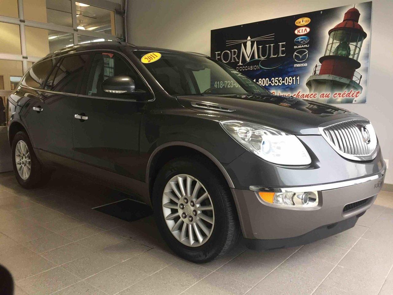 <a href=https://www.autoaubaine.com/Buick-Enclave-c7018996.html>https://www.autoaubaine.com/Buick-Enclave-c7018996.html</a>

Buick Enclave CX 2011\n\nRégulateur de vitesse, Essuie-glaces intermittents, Anti-démarreur, Freins ABS, Contrôle de stabilité, Coussin gonflable conducteur, Coussins gonflables latéraux, Lecteur CD, Lecteur MP3, Portes électriques, Vitres électriques, Air climatisé, Lampes de lecture arrière, Volant ajustable, Tapis protecteurs, Volant gainé de cuir, Phares automatiques, Rétroviseur électrique, Direction assistée, Rétroviseurs chauffants, Coussins gonflables arrière pour la tête, Sièges tissu, Siège conducteur - soutien lombaire, Siège passager - soutien lombaire, Freins à disque, Antipatinage, Phares antibrouillards, Verrous de sécurité pour enfants, Système de surveillance de la pression des pneus, Sièges baquets, Technologie Bluetooth intégrée, Climatisation arrière, Rétroviseur à atténuation automatique, Aluminium, Climatisation\n\nPOUR LE PLUS GRAND CHOIX À UN SEUL ENDROIT, LE MEGA CENTRE DE LUSAGÉ DANS LEST DU QUÉBEC. COUVRANT LA GRANDE RÉGION DE RIMOUSKI, MATANE, MONT-JOLI, RIVIÈRE-DU-LOUP, STE-ANNE DES MONTS, MATAPÉDIA,GASPÉSIE... CONTACTEZ-NOUS SANS FRAIS AU 1-877-864-3666 LIVRAISON PARTOUT AU QUÉBEC.