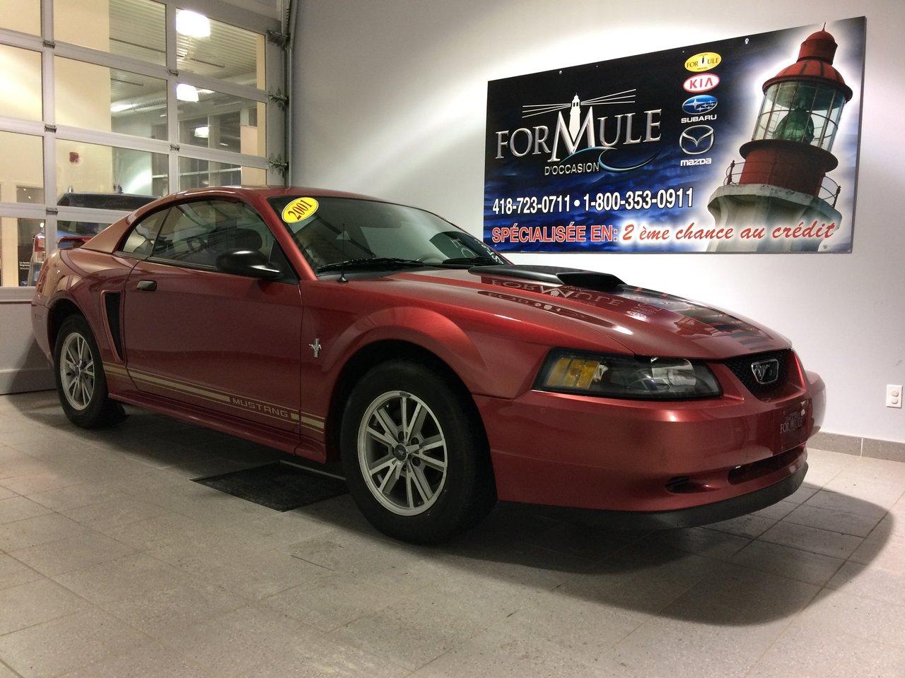 <a href=https://www.autoaubaine.com/Ford-Mustang-c6965235.html>https://www.autoaubaine.com/Ford-Mustang-c6965235.html</a>

Ford Mustang  2001\n\nRégulateur de vitesse, Essuie-glaces intermittents, Anti-démarreur, Coussin gonflable conducteur, Lecteur CD, Portes électriques, Vitres électriques, Volant ajustable, Rétroviseur électrique, Direction assistée, Siège à réglage électrique, Freins à disque, Sièges baquets, Aluminium, Climatisation\n\nPOUR LE PLUS GRAND CHOIX À UN SEUL ENDROIT, LE MEGA CENTRE DE LUSAGÉ DANS LEST DU QUÉBEC. COUVRANT LA GRANDE RÉGION DE RIMOUSKI, MATANE, MONT-JOLI, RIVIÈRE-DU-LOUP, STE-ANNE DES MONTS, MATAPÉDIA,GASPÉSIE... CONTACTEZ-NOUS SANS FRAIS AU 1-877-864-3666 LIVRAISON PARTOUT AU QUÉBEC.