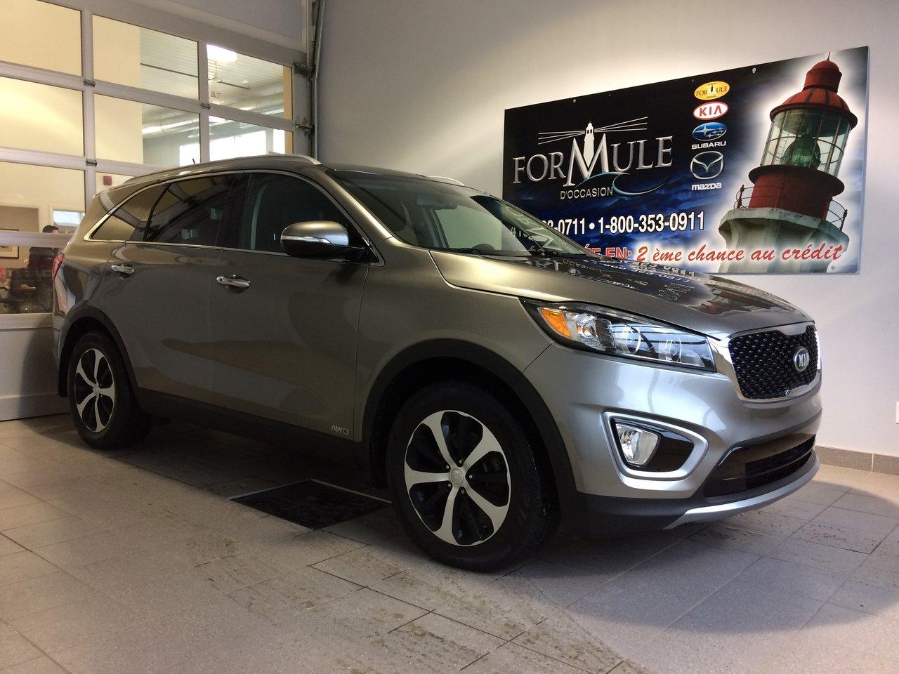<a href=https://www.autoaubaine.com/Kia-Sorento-c6949799.html>https://www.autoaubaine.com/Kia-Sorento-c6949799.html</a>

Kia Sorento Ex V6 2016\n\nRégulateur de vitesse, Essuie-glaces intermittents, Anti-démarreur, Freins ABS, Contrôle de stabilité, Coussin gonflable conducteur, Coussins gonflables latéraux, Lecteur CD, Lecteur MP3, Intérieur en cuir, Siège mémoire, Volant ajustable, Caméra de recul, Rétroviseurs, Volant gainé de cuir, Phares automatiques, Rétroviseur électrique, Direction assistée, Sièges de troisième rangée, Rétroviseurs chauffants, Siège à réglage électrique, Coussins gonflables arrière pour la tête, Siège conducteur - soutien lombaire, Démarrage sans clé, Freins à disque, Sièges chauffants - Avant, Antipatinage, Phares antibrouillards, Verrous de sécurité pour enfants, Sièges baquets, Technologie Bluetooth intégrée, Cache bagages, Climatisation arrière, Entreposage Média sur disque dur, Rétroviseur à atténuation automatique, Surveillance de langle mort, Aluminium, Climatisation, Volant chauffant\n\nPOUR LE PLUS GRAND CHOIX À UN SEUL ENDROIT, LE MEGA CENTRE DE LUSAGÉ DANS LEST DU QUÉBEC. COUVRANT LA GRANDE RÉGION DE RIMOUSKI, MATANE, MONT-JOLI, RIVIÈRE-DU-LOUP, STE-ANNE DES MONTS, MATAPÉDIA,GASPÉSIE... CONTACTEZ-NOUS SANS FRAIS AU 1-877-864-3666 LIVRAISON PARTOUT AU QUÉBEC.