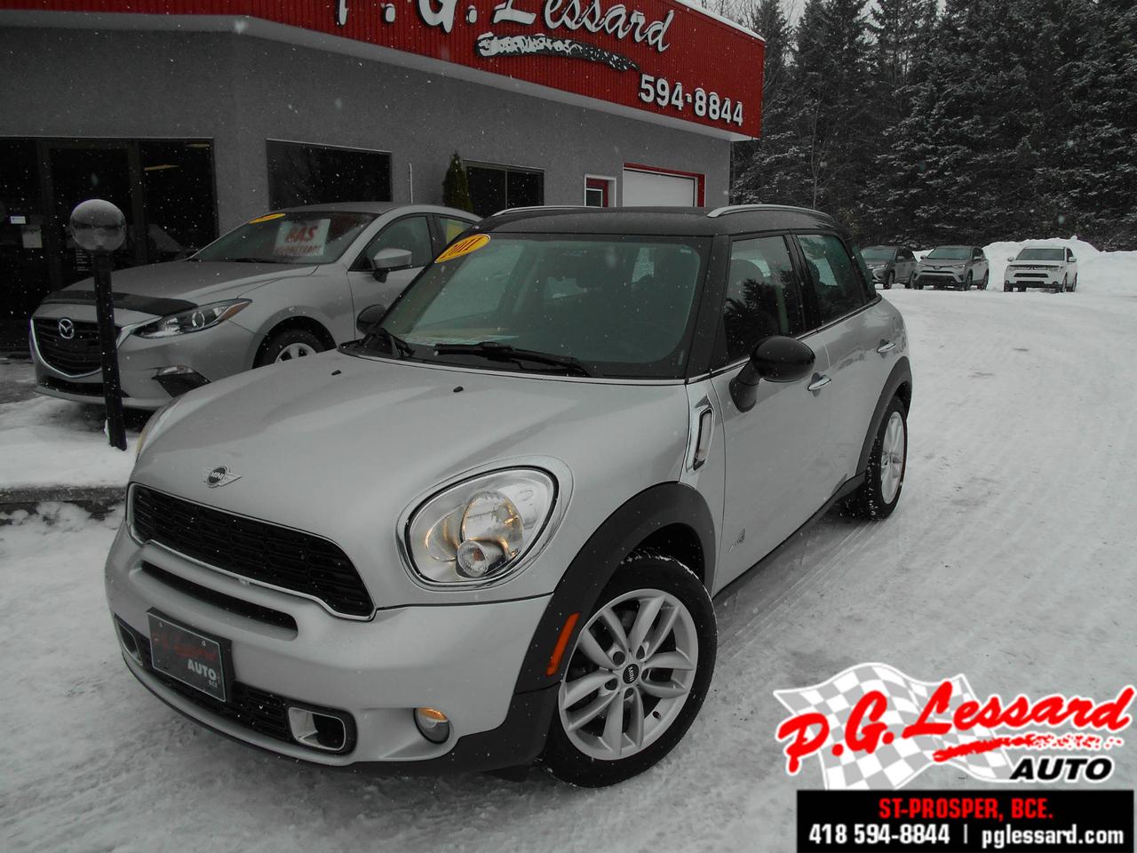 <a href=https://www.pglessard.com/occasion/Mini-Cooper_Countryman-2011.html>https://www.pglessard.com/occasion/Mini-Cooper_Countryman-2011.html</a>

MINI Cooper Countryman Traction intégrale 4 portes S ALL4 1.6L Turbo 184 H/P Automatique Cuir toit panoramique PG Lessard Autos à St-Prosper près de St-Georges de Beauce répond aux besoins de chaque client avec grand soin. Nous savons que vous avez de grandes attentes et en tant que concessionnaire automobiles, nous relevons le défi de répondre et de surpasser chaque fois les normes. Laissez-nous vous prouver notre engagement à atteindre lexcellence! WWW.PGLESSARD.COM   1-855-836-5856