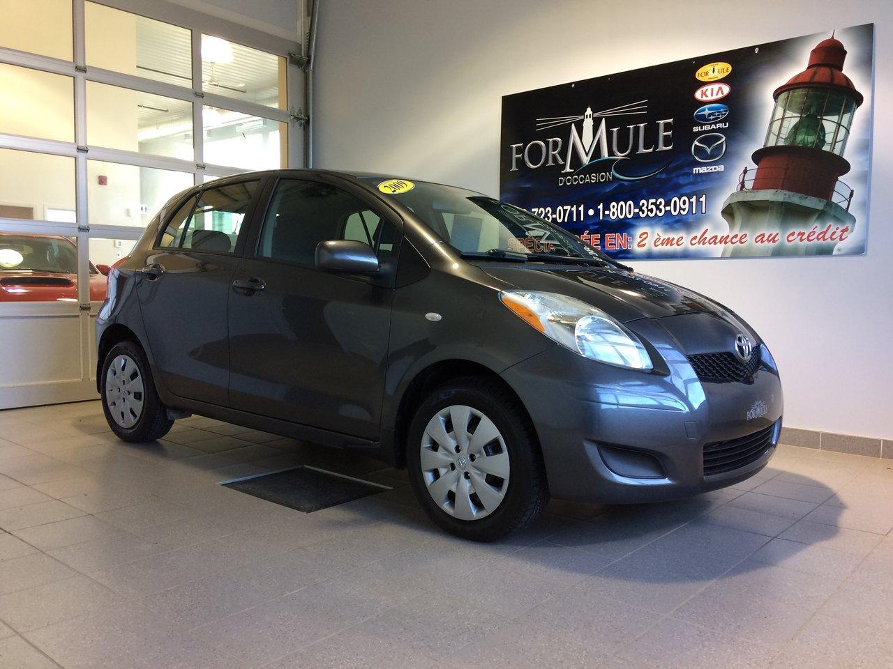 <a href=https://www.autoaubaine.com/Toyota-Yaris-c6949811.html>https://www.autoaubaine.com/Toyota-Yaris-c6949811.html</a>

Toyota Yaris  2009\n\nEssuie-glaces intermittents, Anti-démarreur, Coussin gonflable conducteur, Lecteur CD, Lecteur MP3, Volant ajustable, Tapis protecteurs, Rétroviseur électrique, Direction assistée, Rétroviseurs chauffants, Sièges tissu, Freins à disque, Verrous de sécurité pour enfants, Sièges baquets\n\nPOUR LE PLUS GRAND CHOIX À UN SEUL ENDROIT, LE MEGA CENTRE DE LUSAGÉ DANS LEST DU QUÉBEC. COUVRANT LA GRANDE RÉGION DE RIMOUSKI, MATANE, MONT-JOLI, RIVIÈRE-DU-LOUP, STE-ANNE DES MONTS, MATAPÉDIA,GASPÉSIE... CONTACTEZ-NOUS SANS FRAIS AU 1-877-864-3666 LIVRAISON PARTOUT AU QUÉBEC.