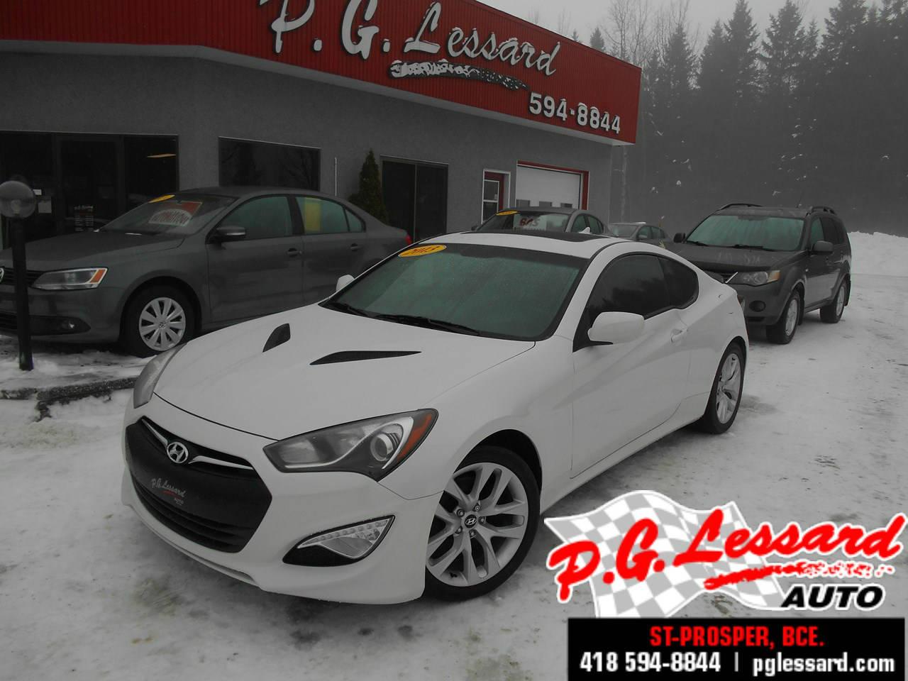 <a href=https://www.pglessard.com/occasion/Hyundai-Genesis-2013.html>https://www.pglessard.com/occasion/Hyundai-Genesis-2013.html</a>

Hyundai Genesis  Premium Coupe 2 p 4 cyl.Turbo 274 h/p 6 vitesses cuir toit gps balance de garantie complet Hyundai 7 mars 2019 ou 100 000 km