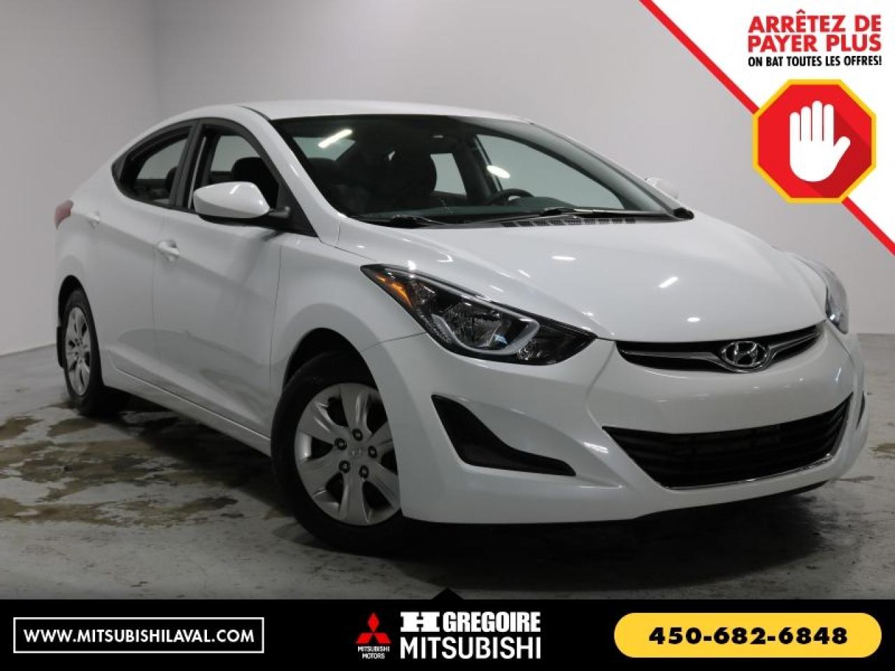 Used 2016 Hyundai Elantra A/C for sale in St-Léonard, QC