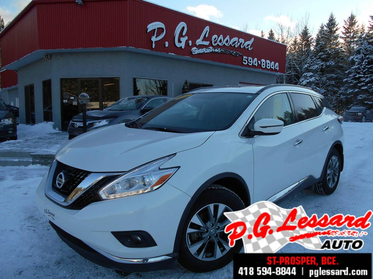 <a href=https://www.pglessard.com/occasion/Nissan-Murano-2016.html>https://www.pglessard.com/occasion/Nissan-Murano-2016.html</a>

SV awd toit panoramique camera de recul siege chauffant balance de garantie nissan complet 28 fevrier 2019 ou 60 000 km et gr-motopropulseur 28 fevrier 2021 ou 100 000 km