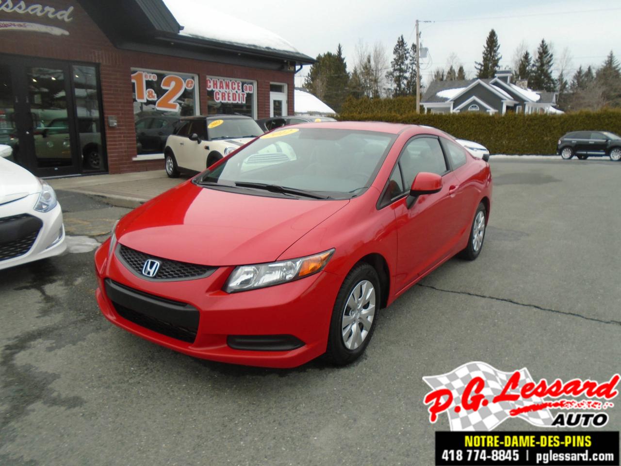 Used 2012 Honda Civic 2 portes, boîte manuelle, LX for sale in St-Prosper, QC