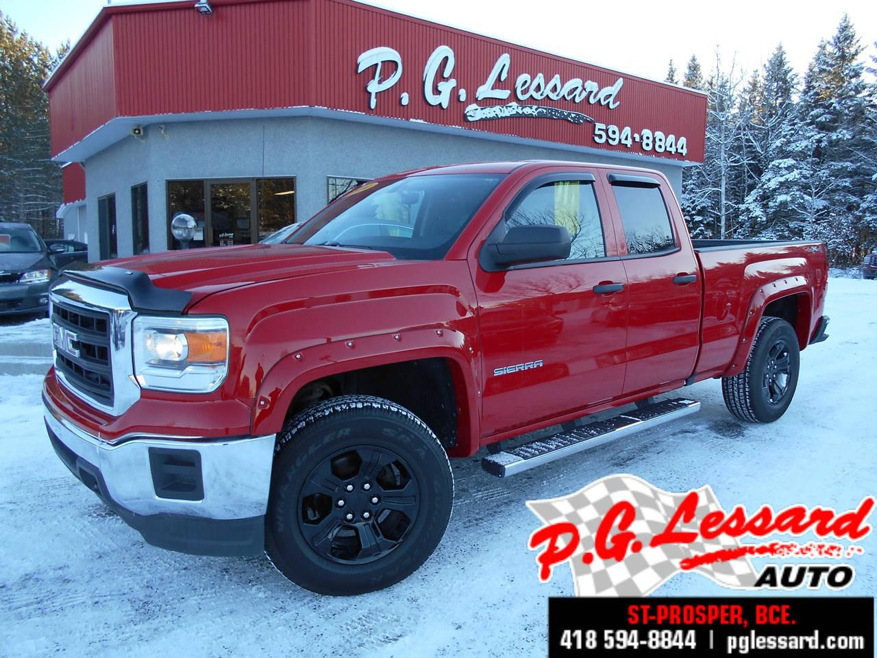 <a href=https://www.pglessard.com/occasion/GMC-Sierra_1500-2014.html>https://www.pglessard.com/occasion/GMC-Sierra_1500-2014.html</a>

GMC Sierra 1500 Cabine double 4X4 V8 5.3L Mags noir tours d ailes Sport Balance de garantie GM 30 mai 2019 ou 160 000 km