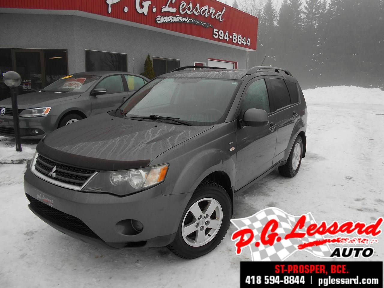 Used 2008 Mitsubishi Outlander LS V6 4 RM  7 places toit ouvrant for sale in St-Prosper, QC