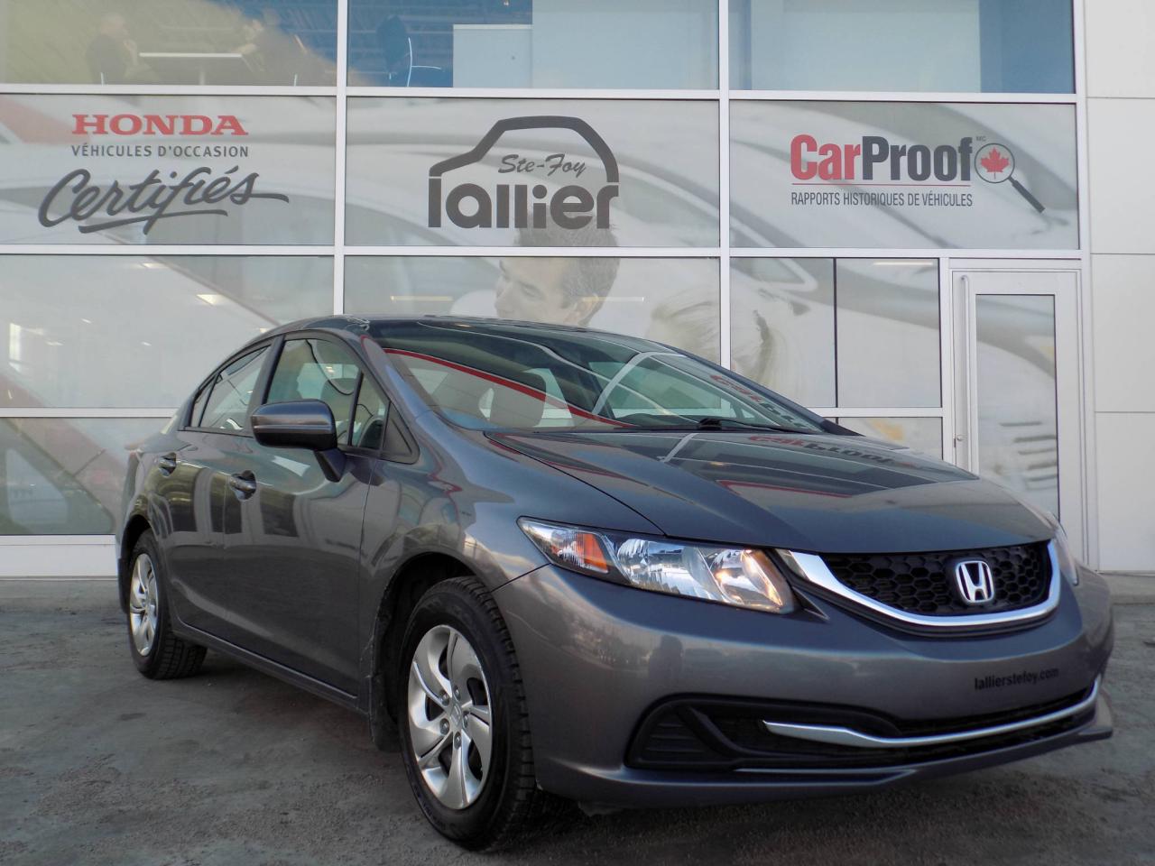 Used 2014 Honda Civic LX for sale in Québec, QC